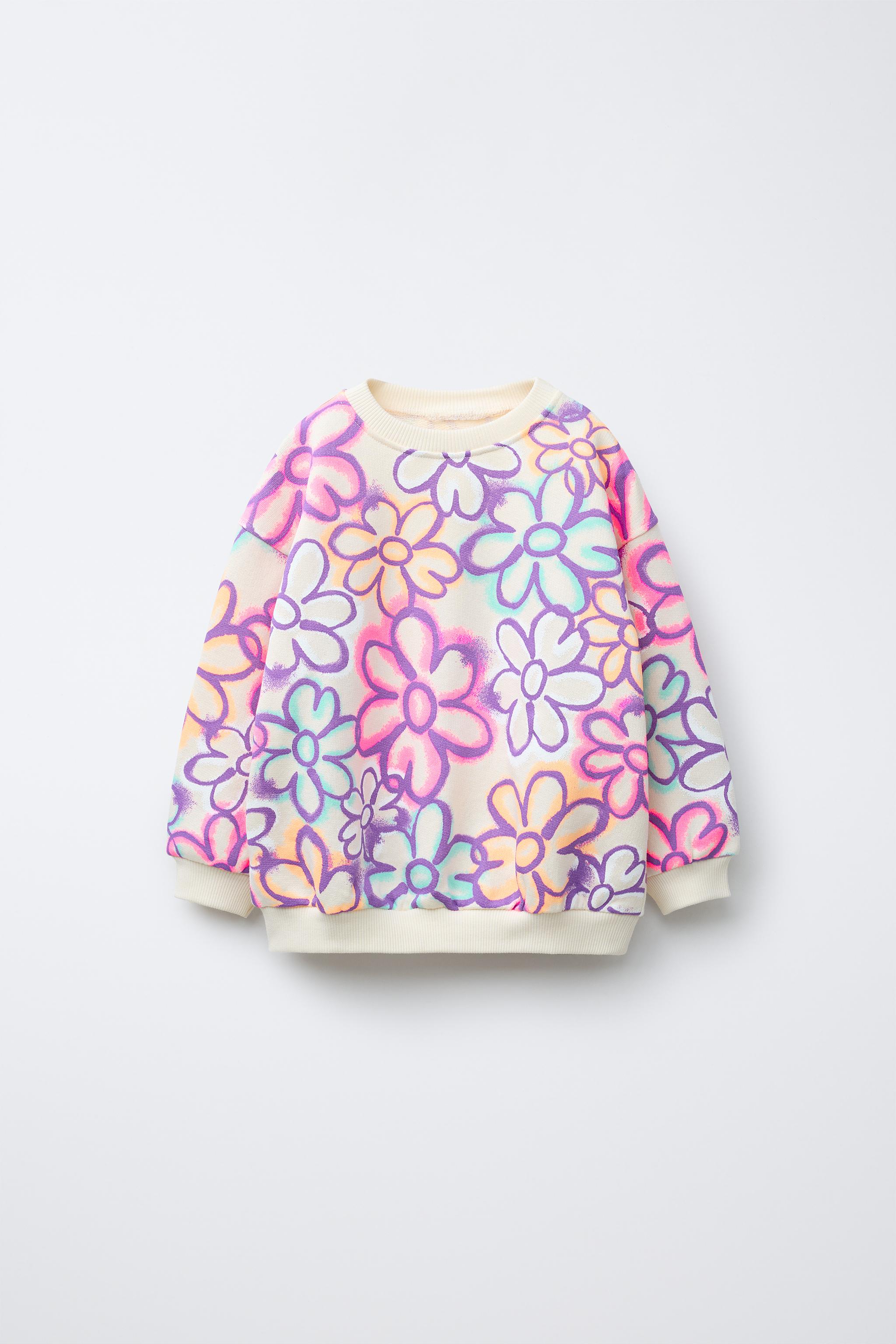 GRAFFITI FLORAL SWEATSHIRT