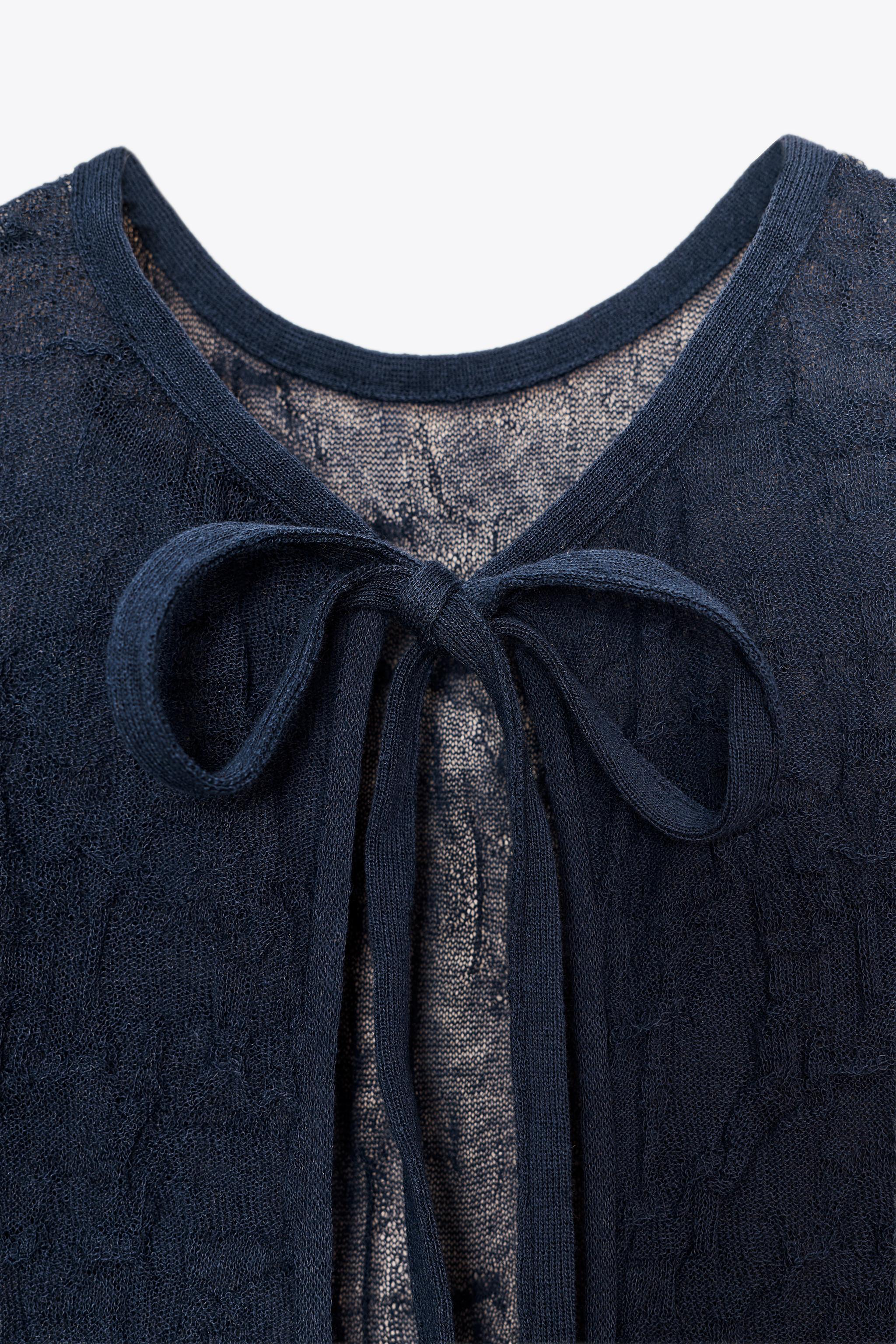 WRINKLED EFFECT FINE KNIT MIDI DRESS