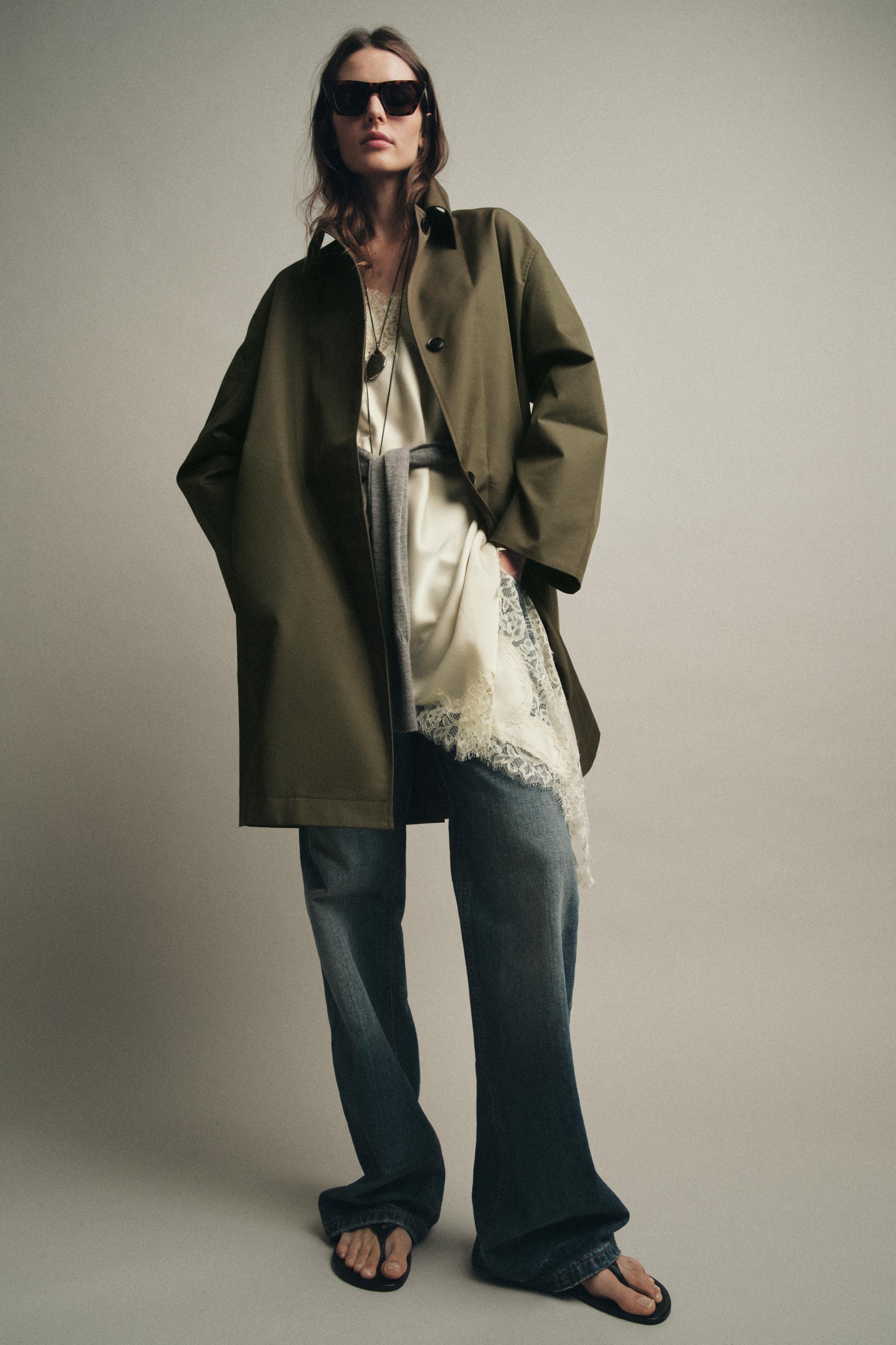 MINIMAL WATER REPELLENT TRENCH COAT ZW COLLECTION