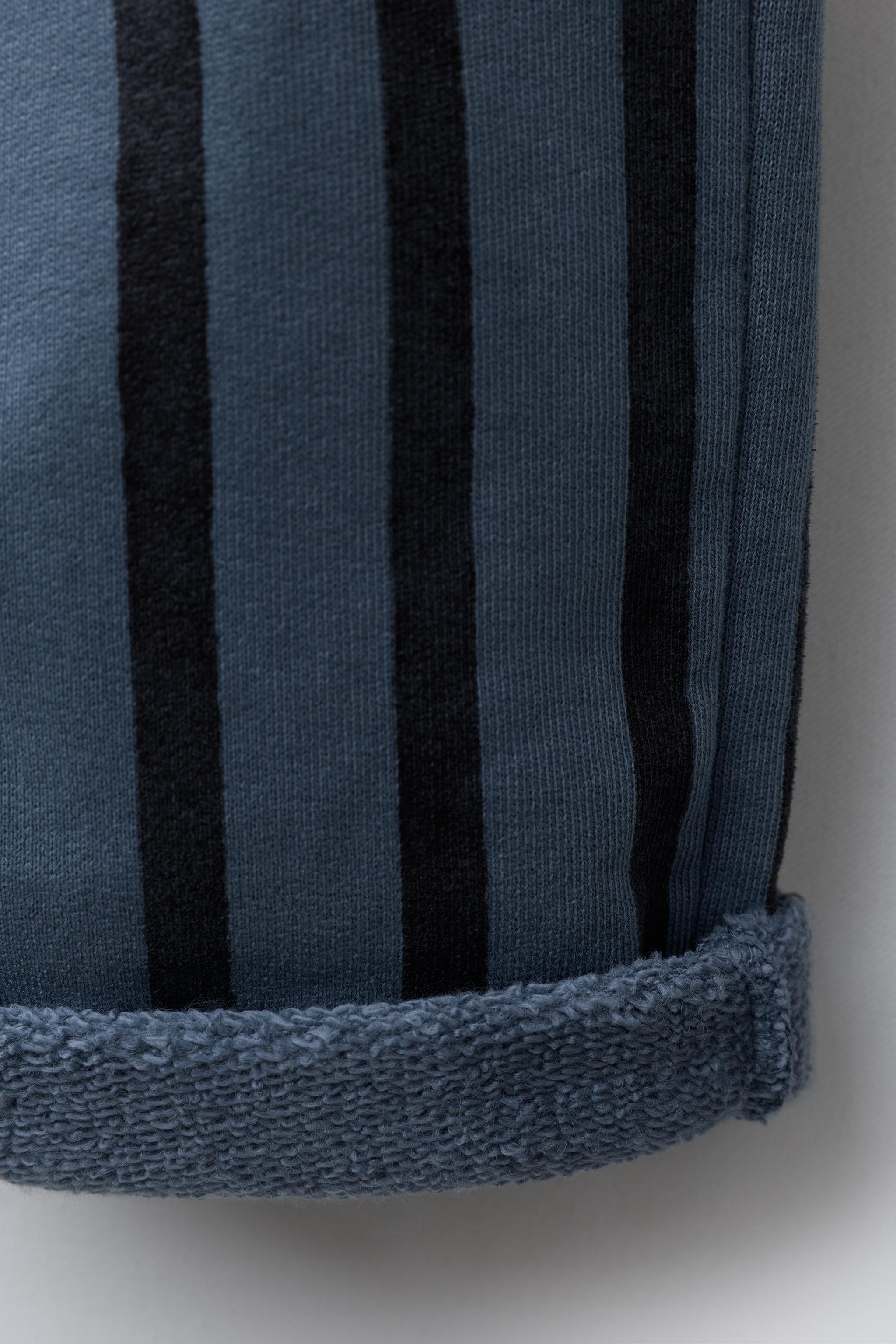 STRIPED BAGGY PLUSH PANTS