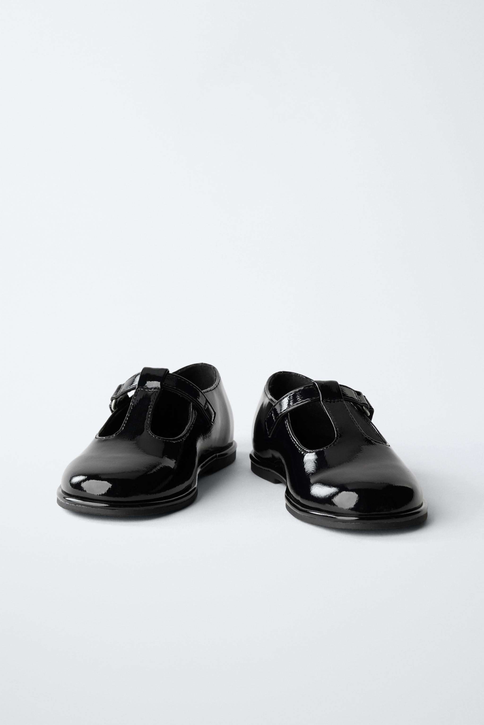 PATENT T-BAR SHOES