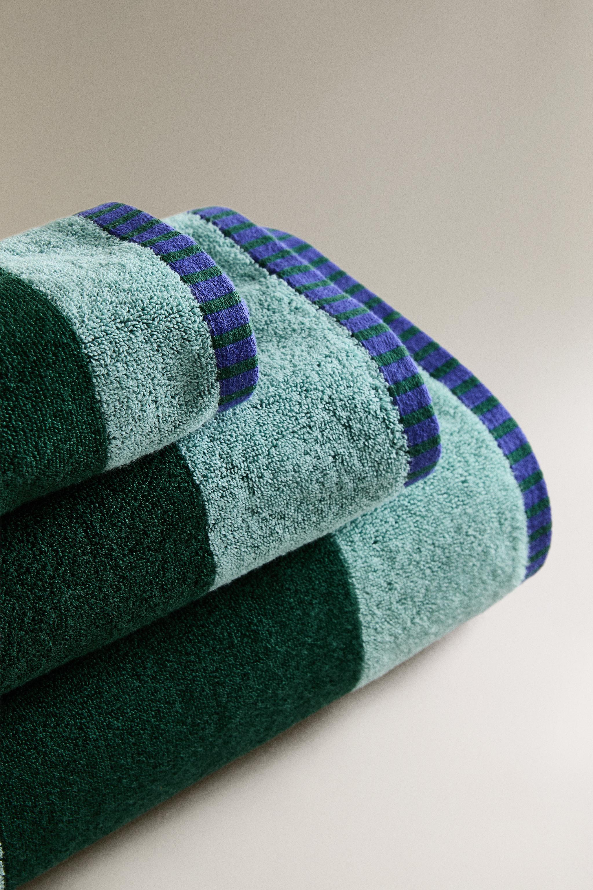 STRIPED COTTON TOWEL X COLLAGERIE