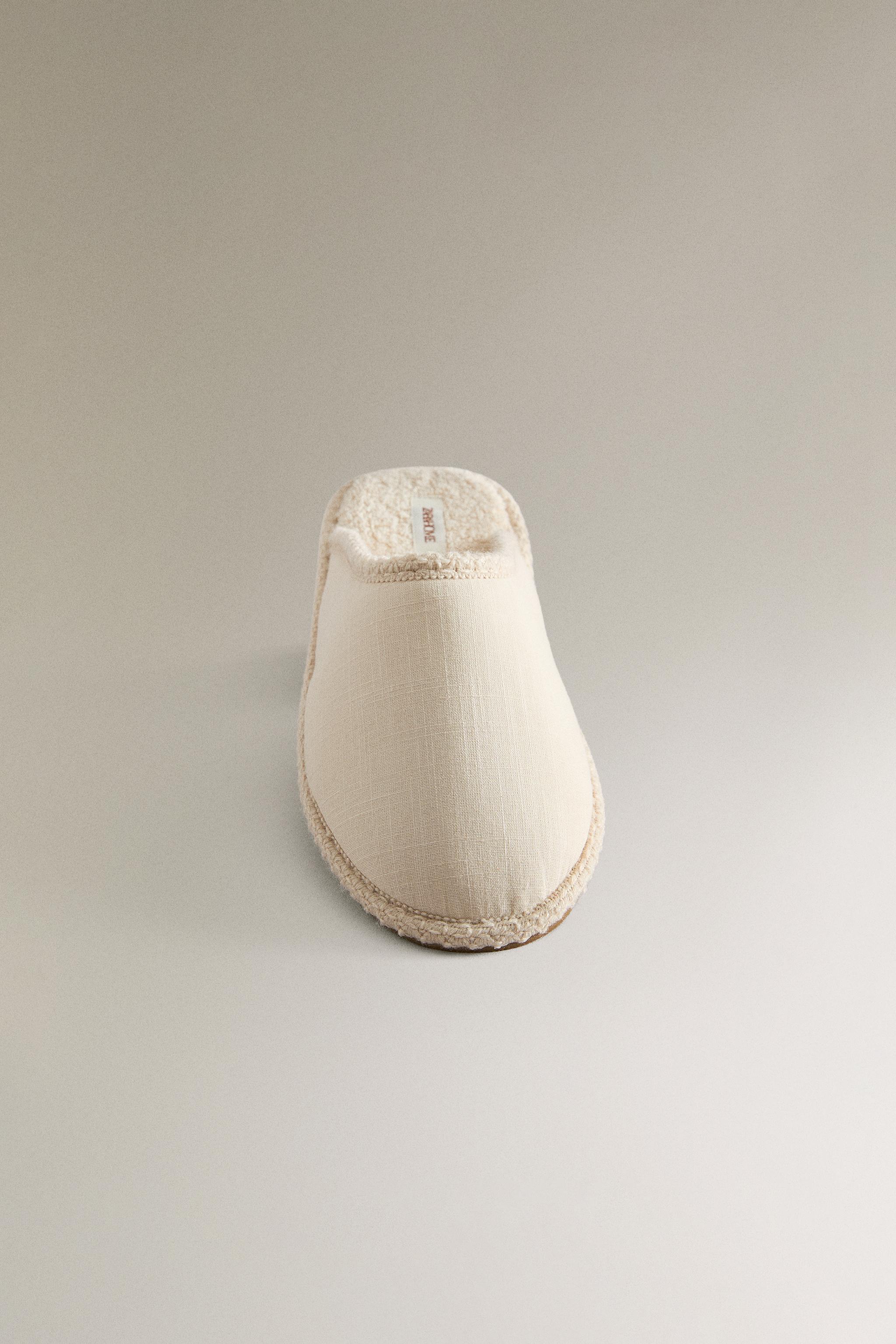 COTTON MULE SLIPPERS
