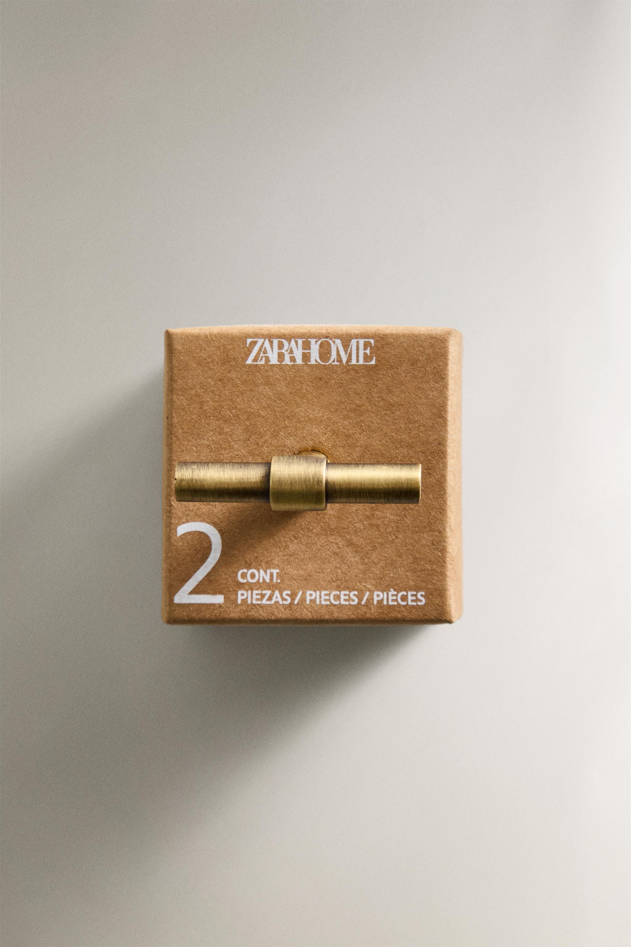 SET OF GOLD METALLIC KNOBS (SET OF 2)