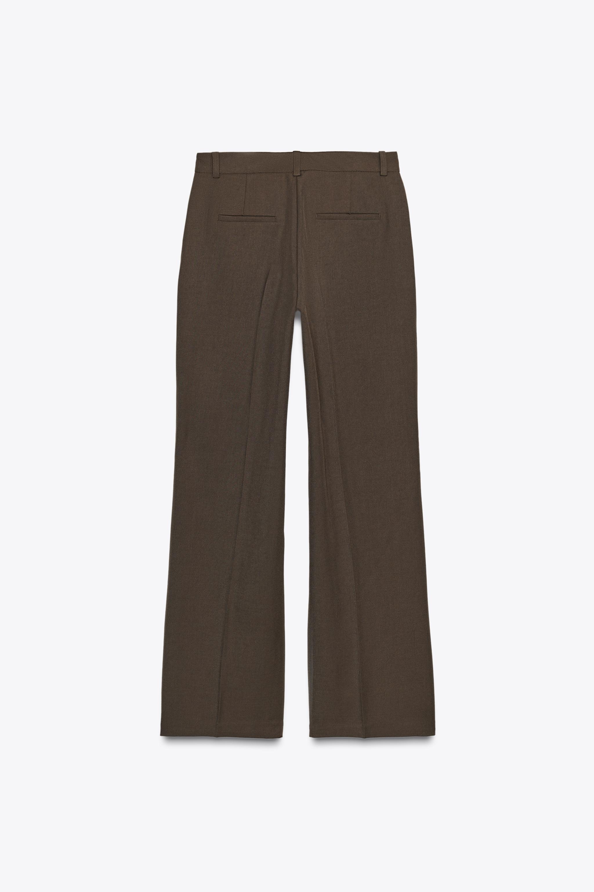 HIGH-WAISTED STRAIGHT LEG PANTS