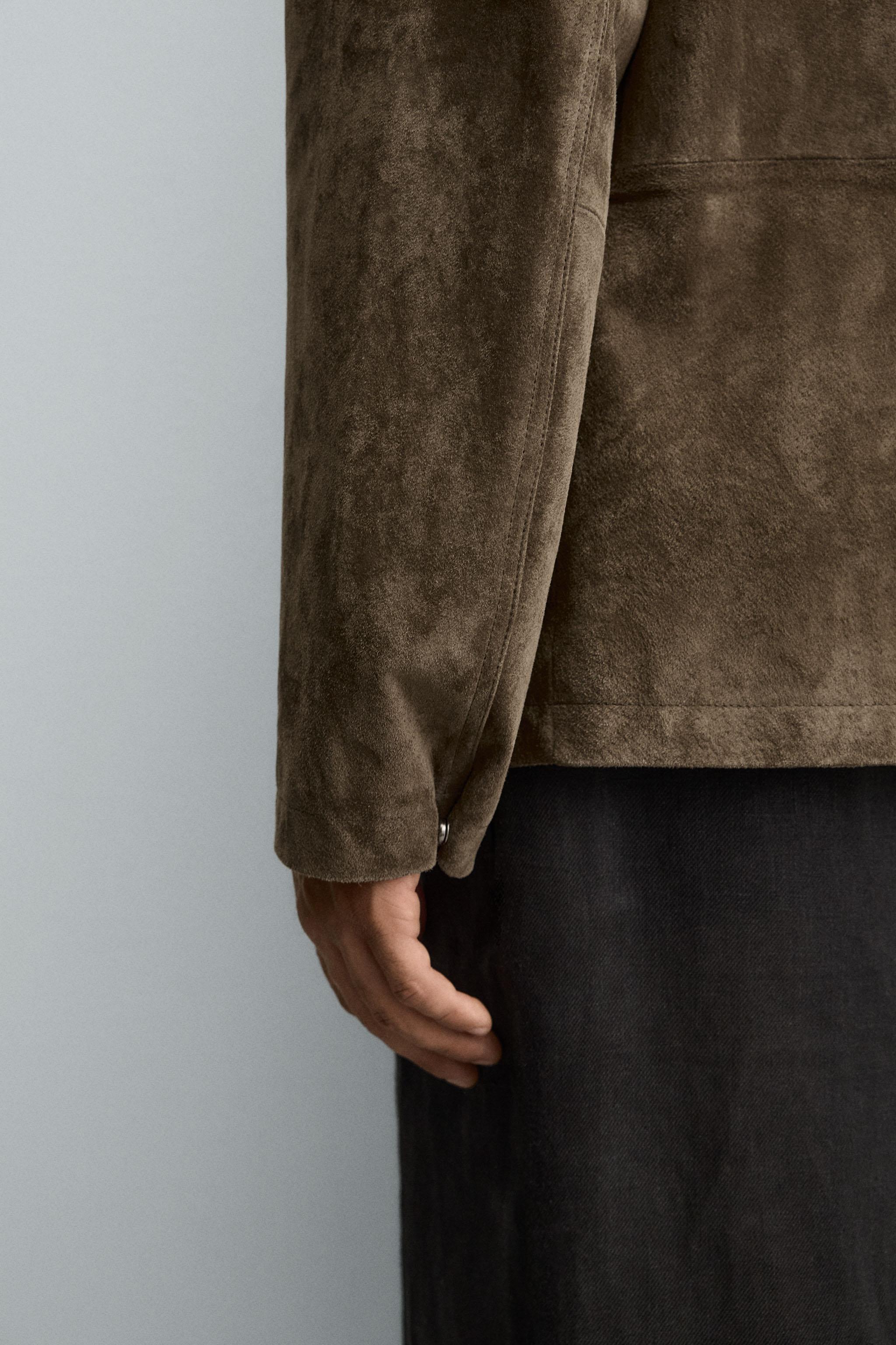 SUEDE LEATHER OVERSHIRT