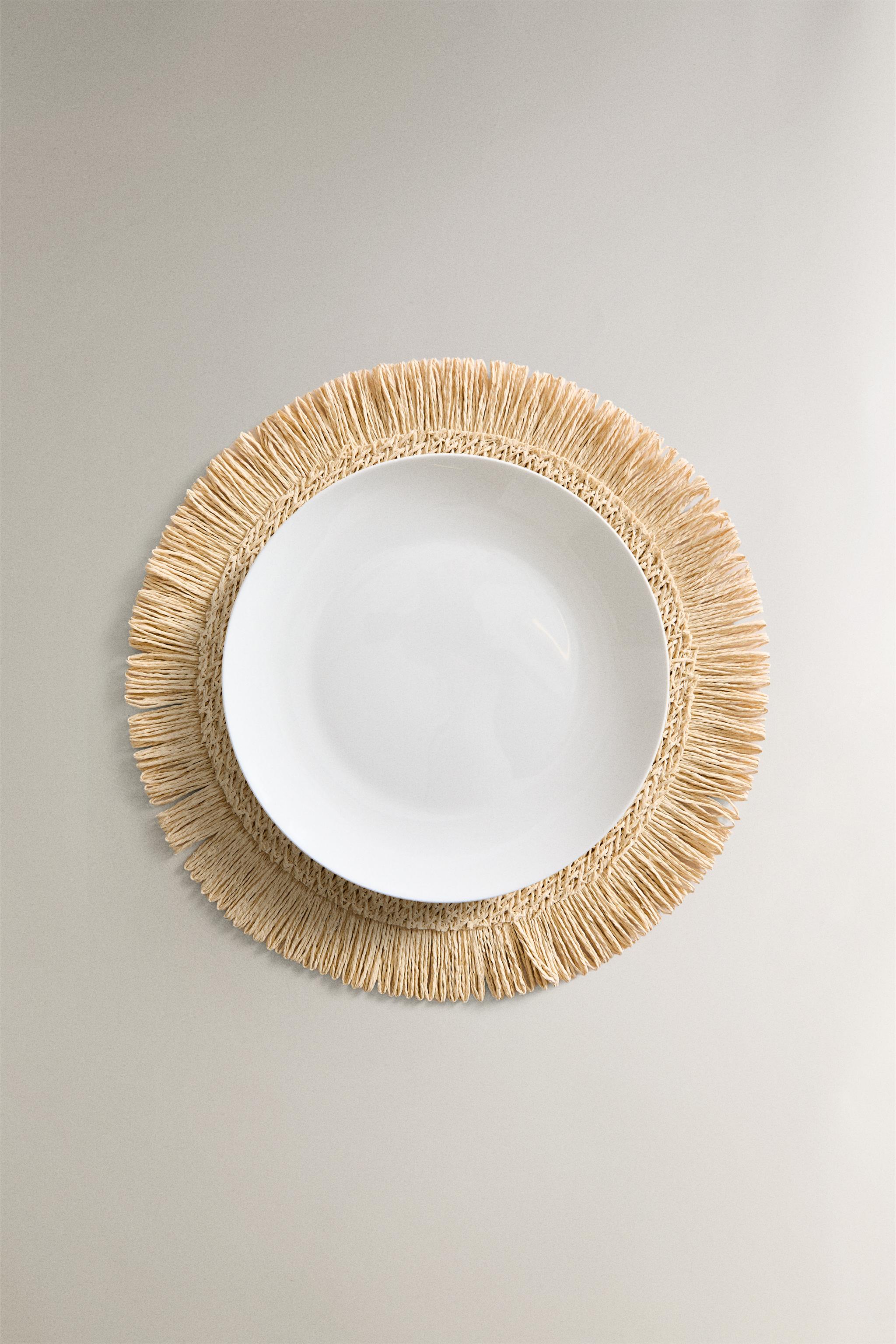 FRINGED PAPER PLACEMAT (PACK OF 2)