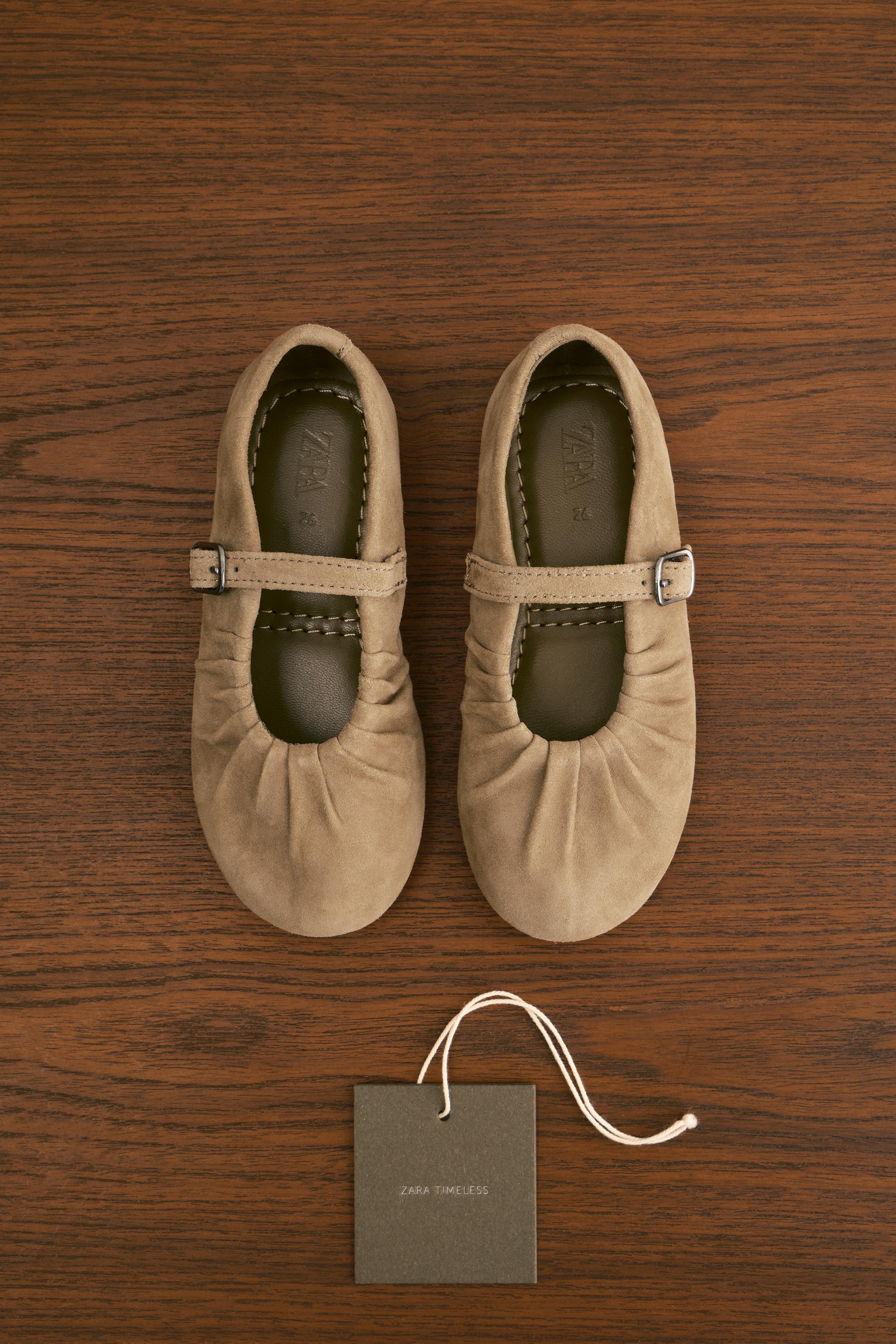LEATHER BALLET FLATS
