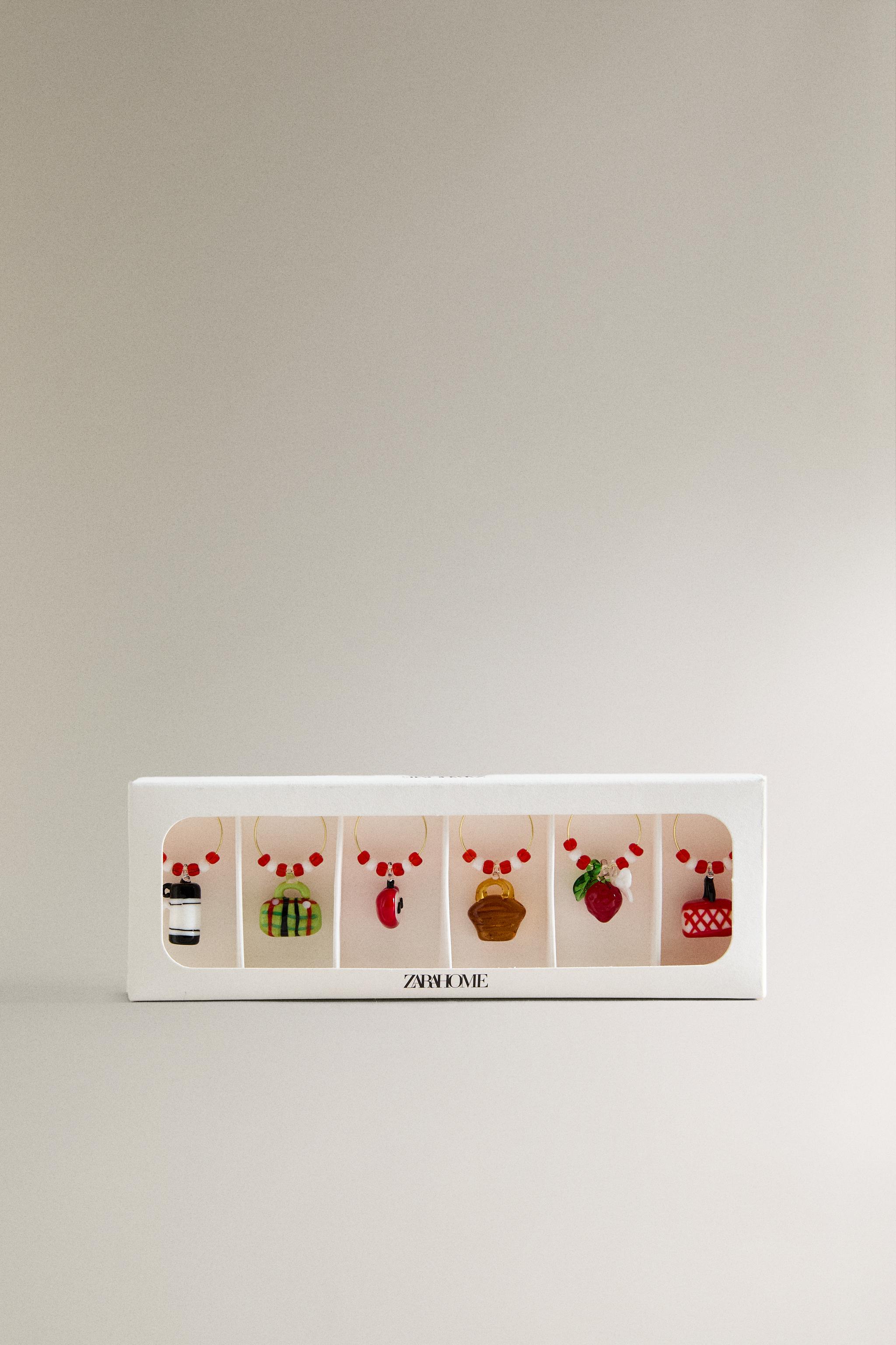 SET OF PICNIC GLASS CHARMS (SET OF 6)