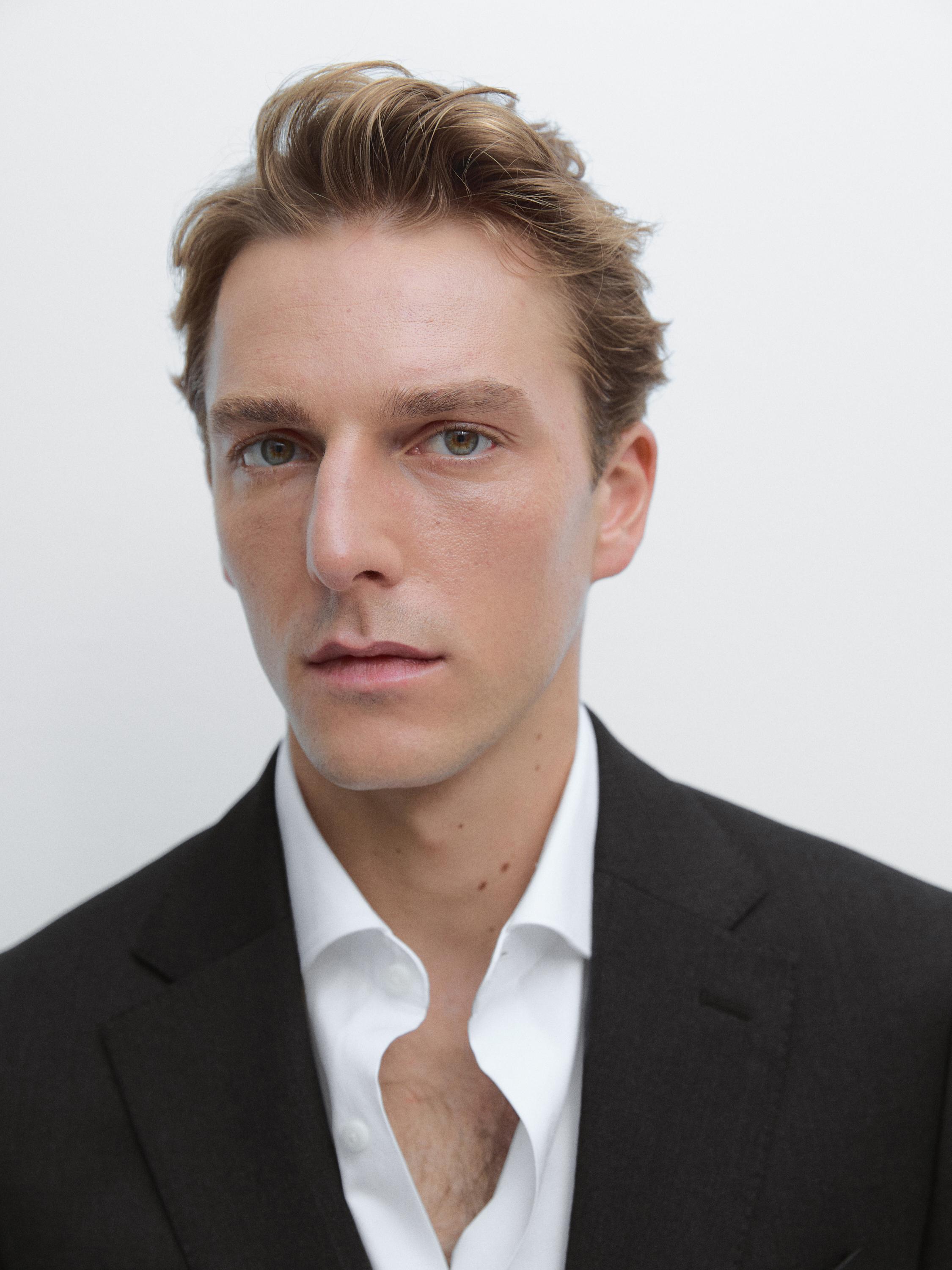 100% wool suit blazer