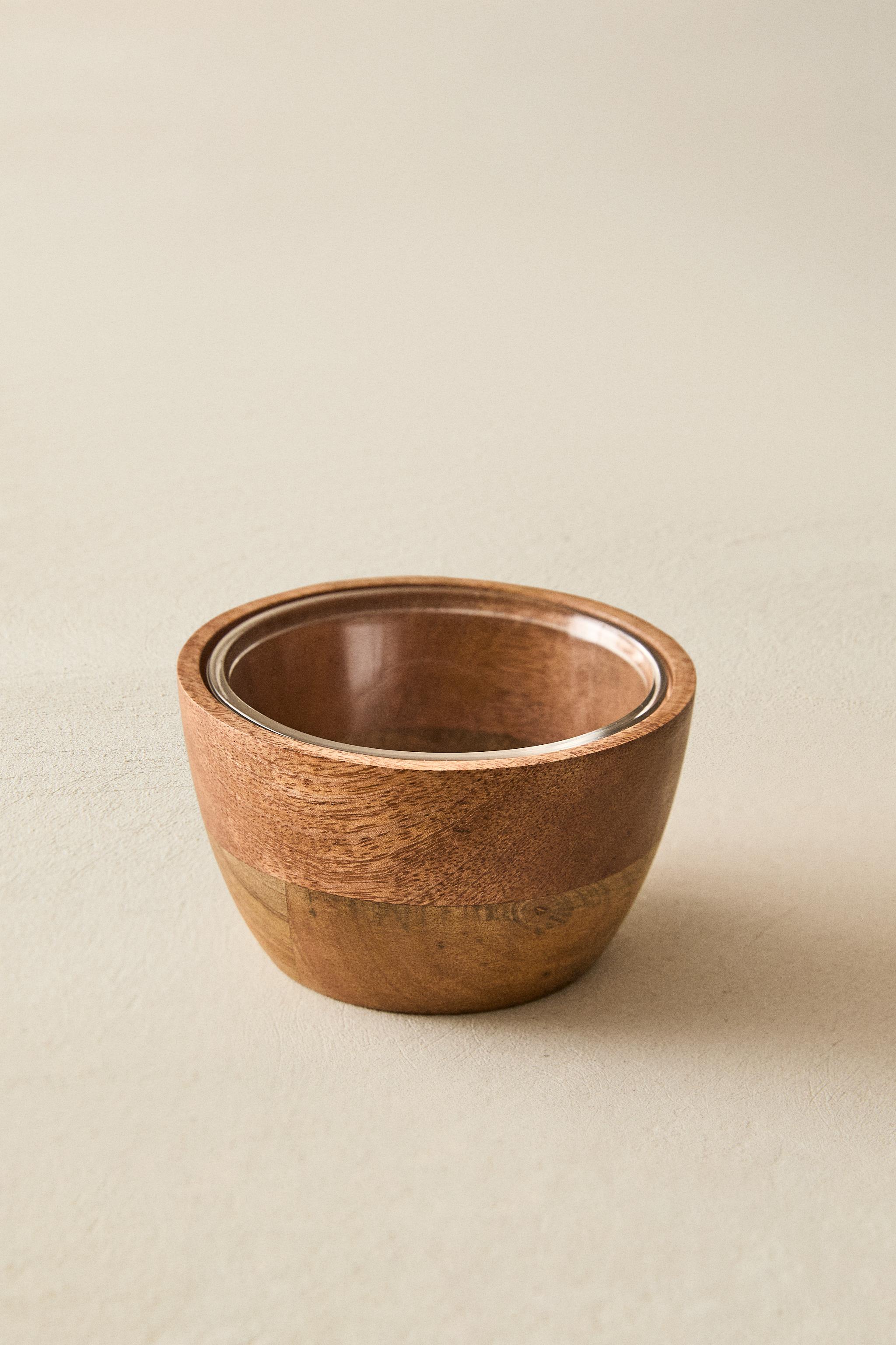 GLASS AND MANGO BOWL