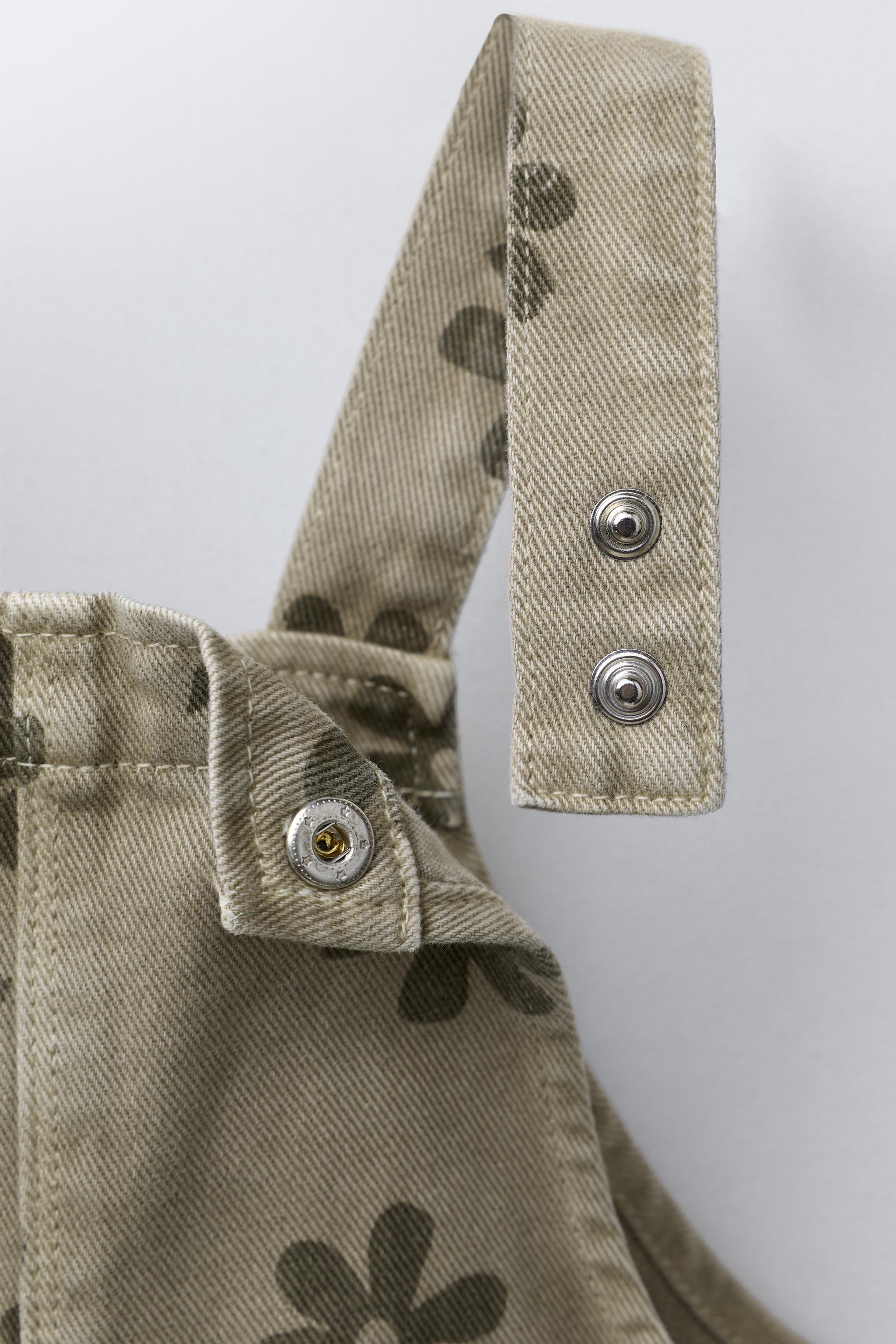 FLORAL TWILL OVERALLS