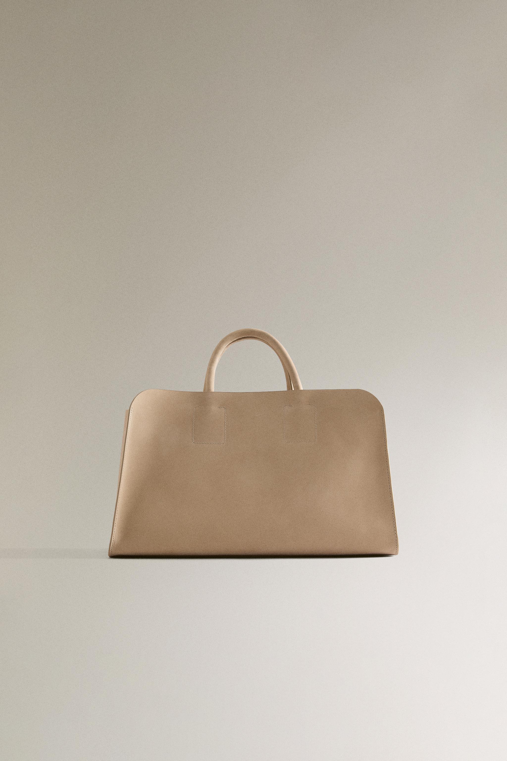 MINI NUBUK LEATHER SHOPPER BAG