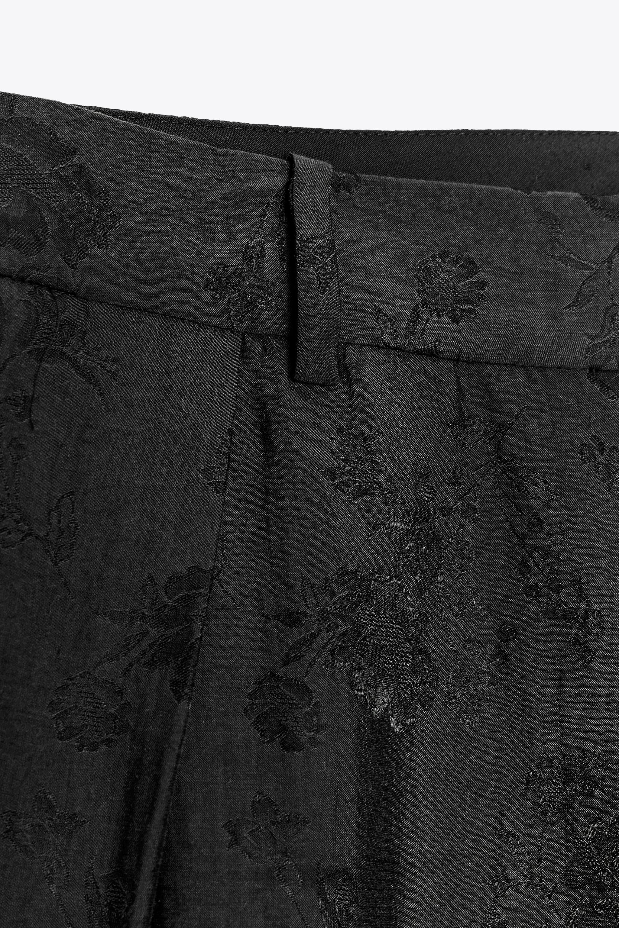 ZW COLLECTION FLORAL JACQUARD PANTS
