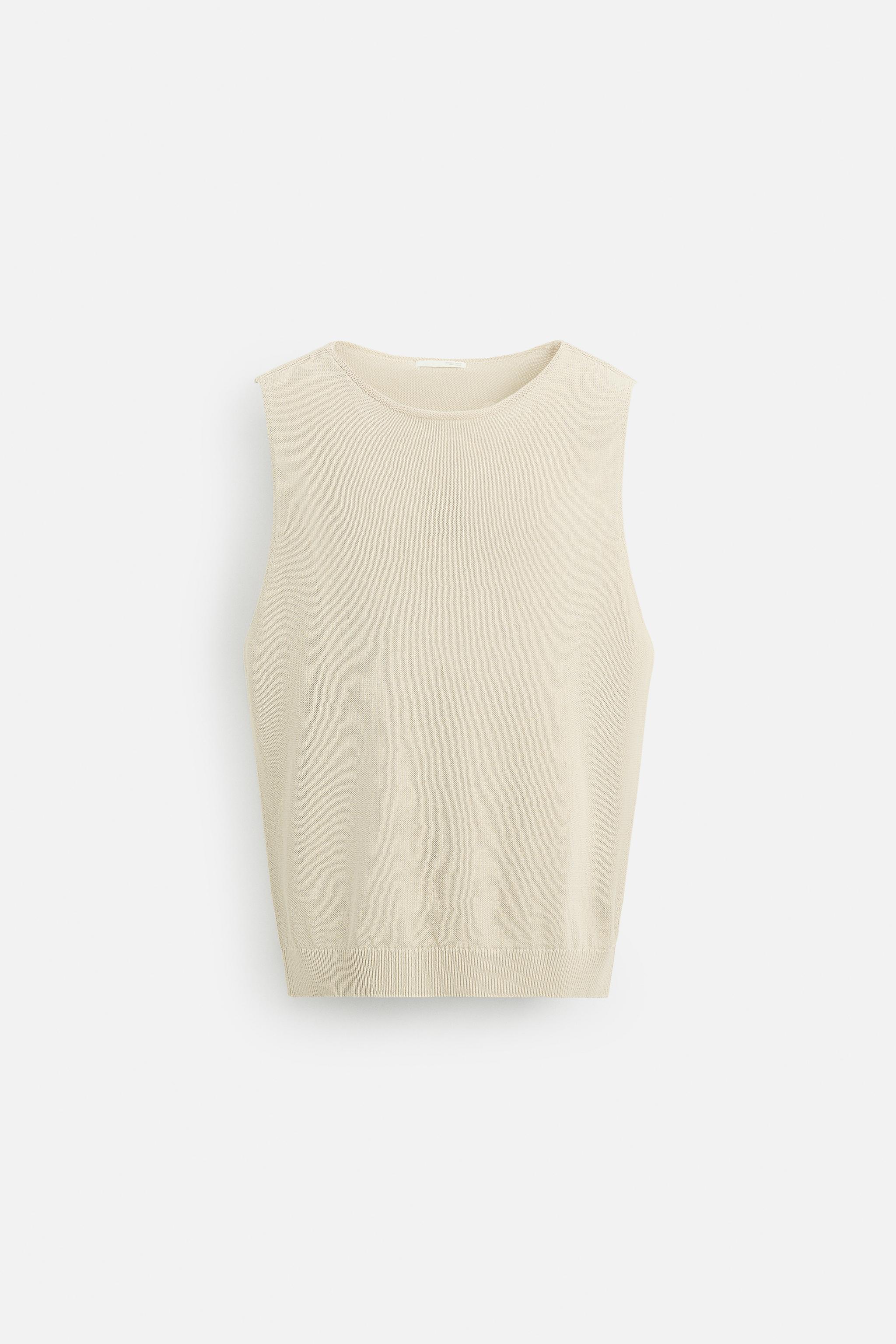 RELAXED FIT KNIT TANK TOP