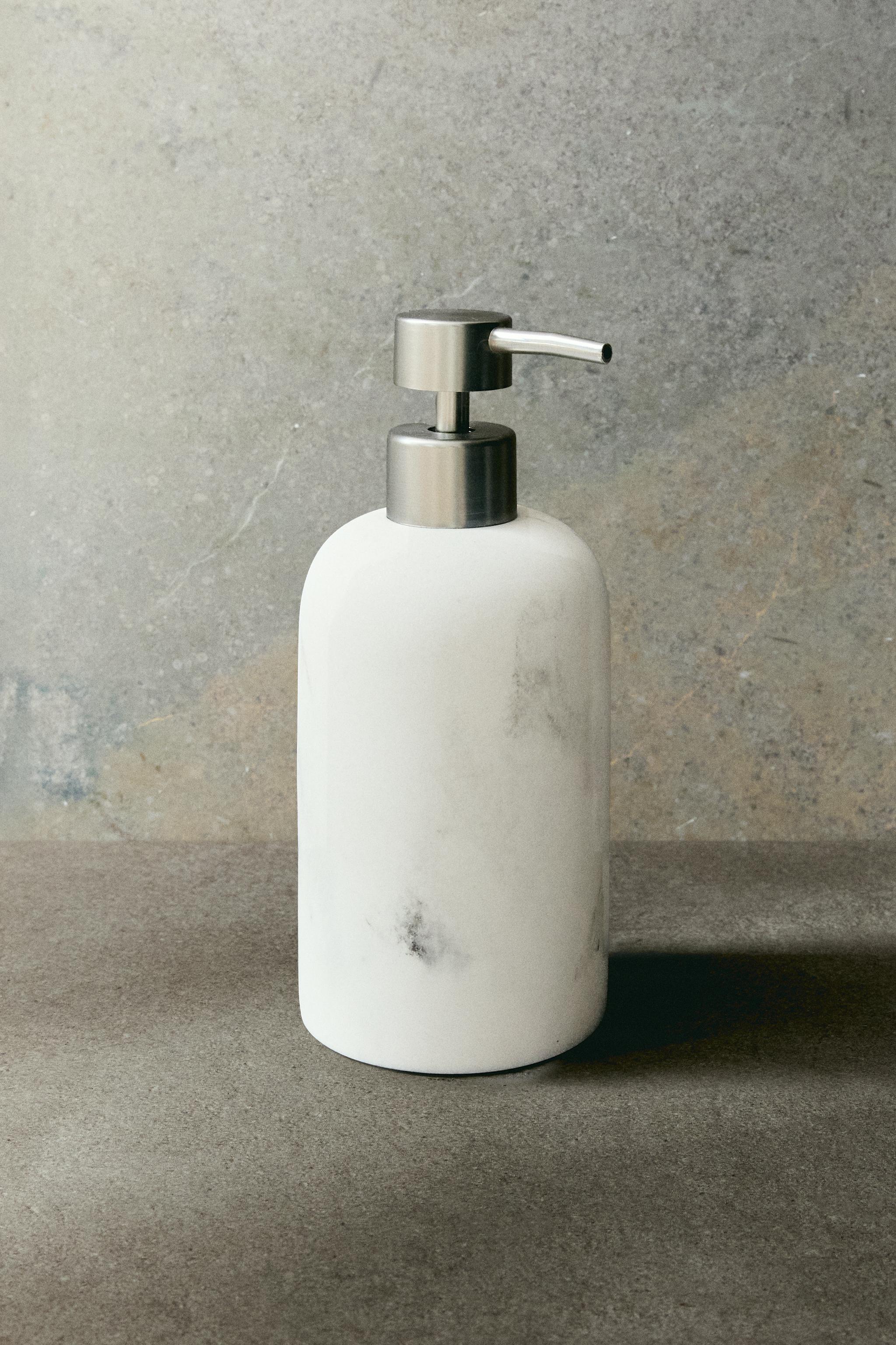 MARBLE-EFFECT SOAP DISPENSER