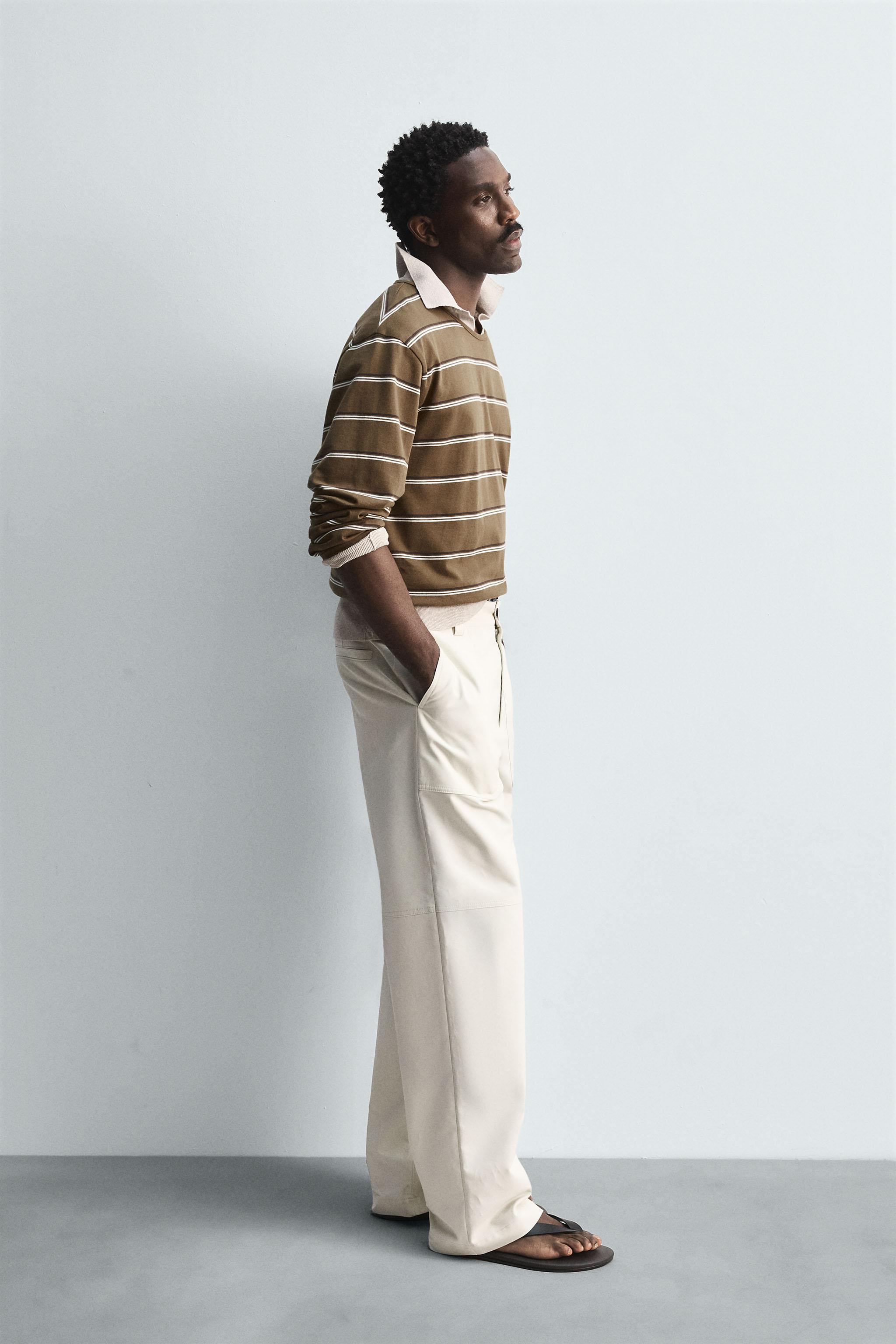 STRIPED JACQUARD T-SHIRT