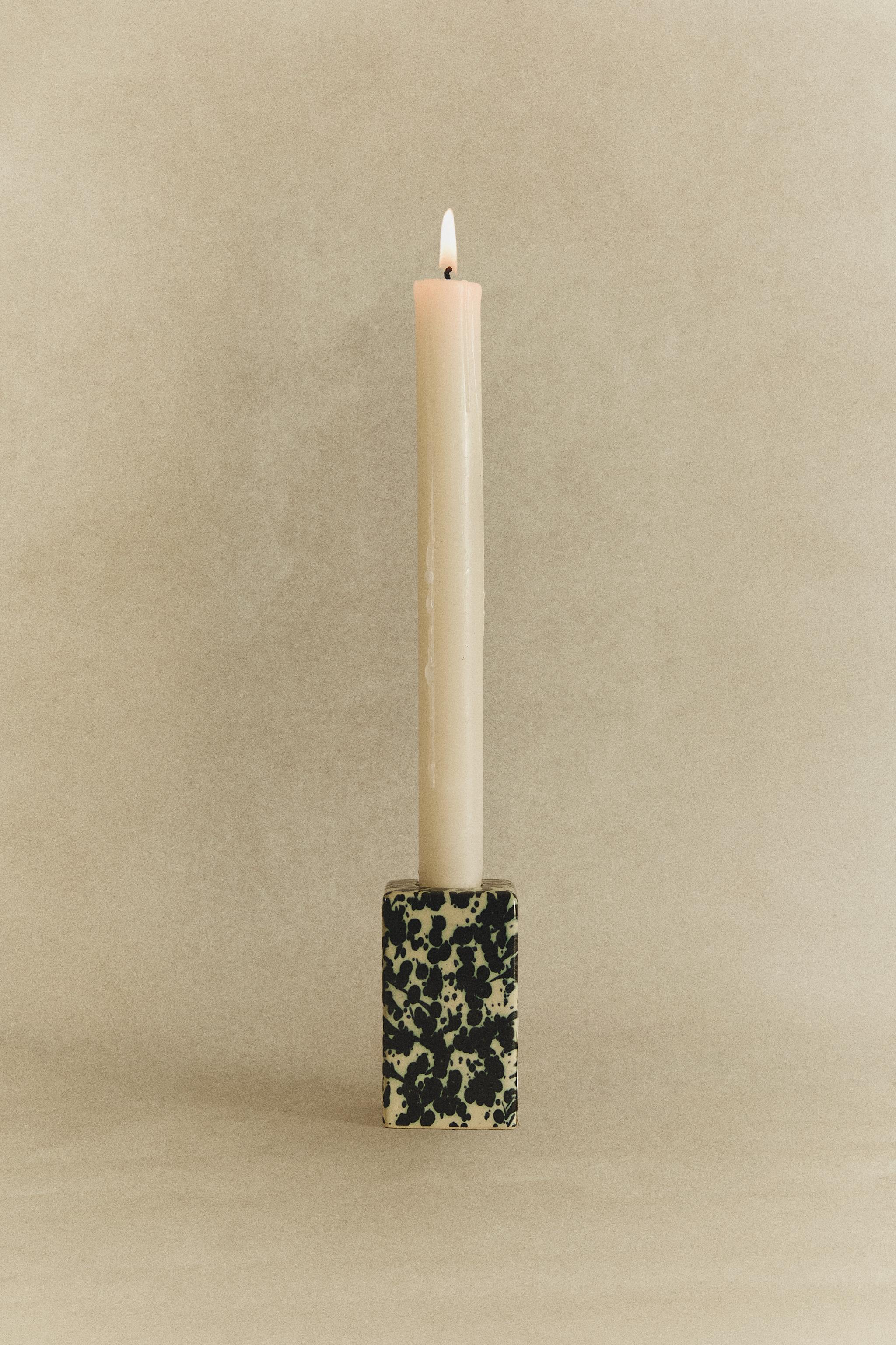 SPECKLED CANDLEHOLDER
