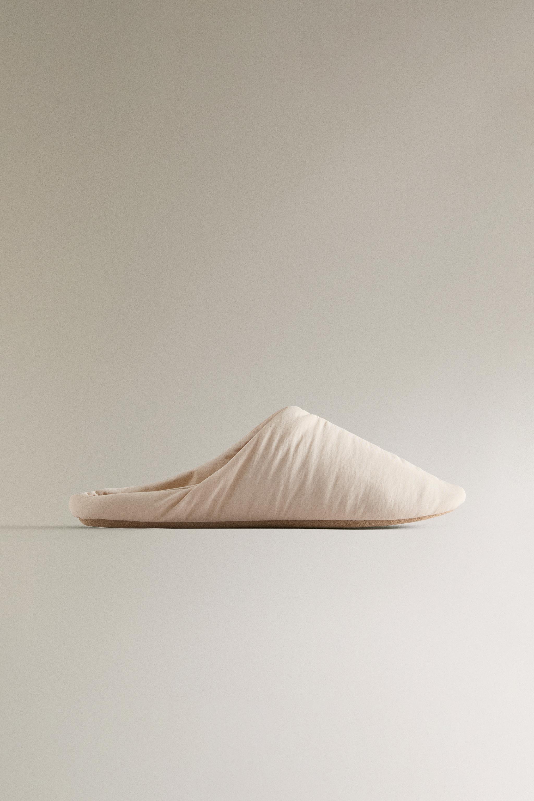 MULE SLIPPERS WITH LEATHER SOLE