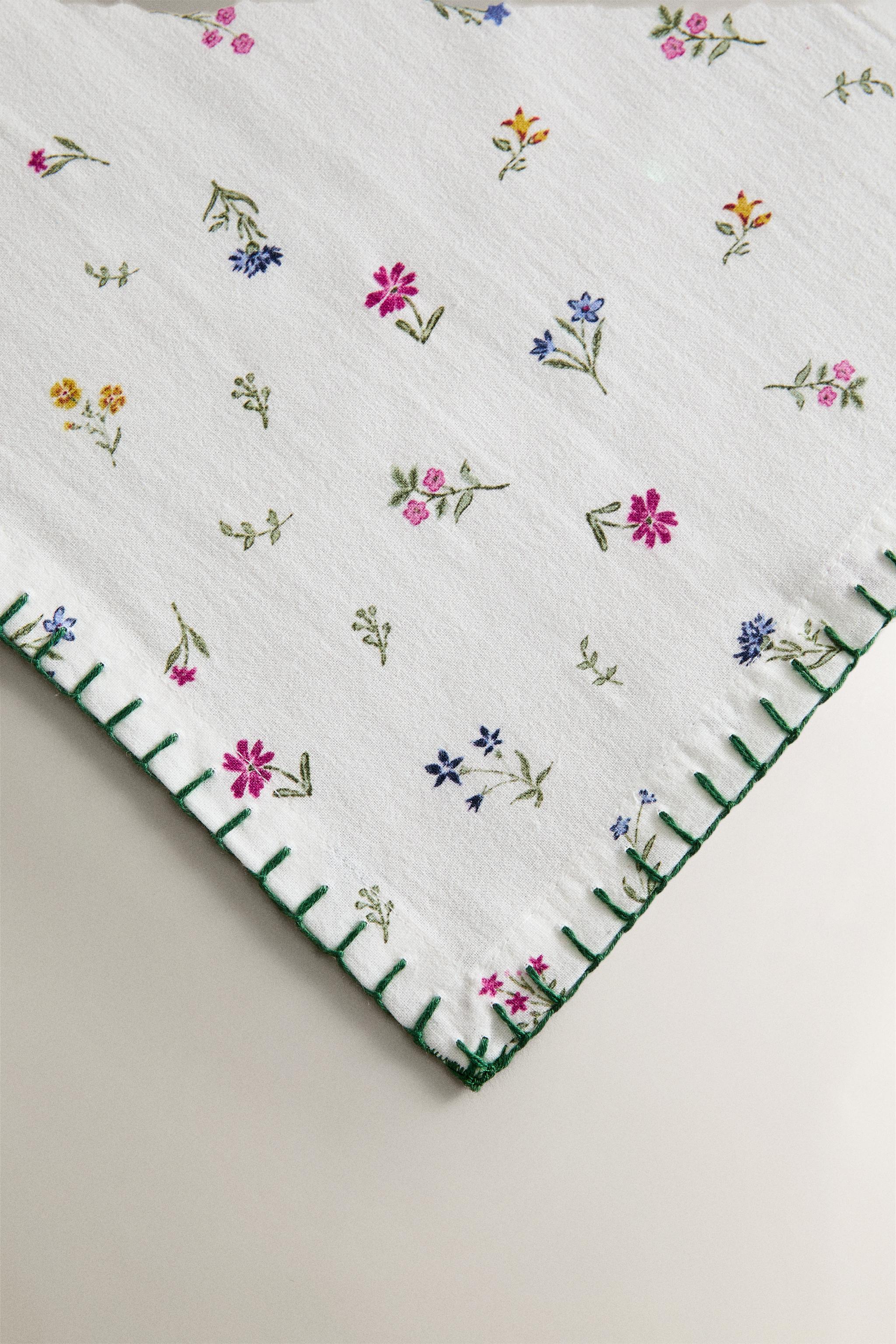 SET OF FLORAL PRINT NAPKINS (SET OF 2)