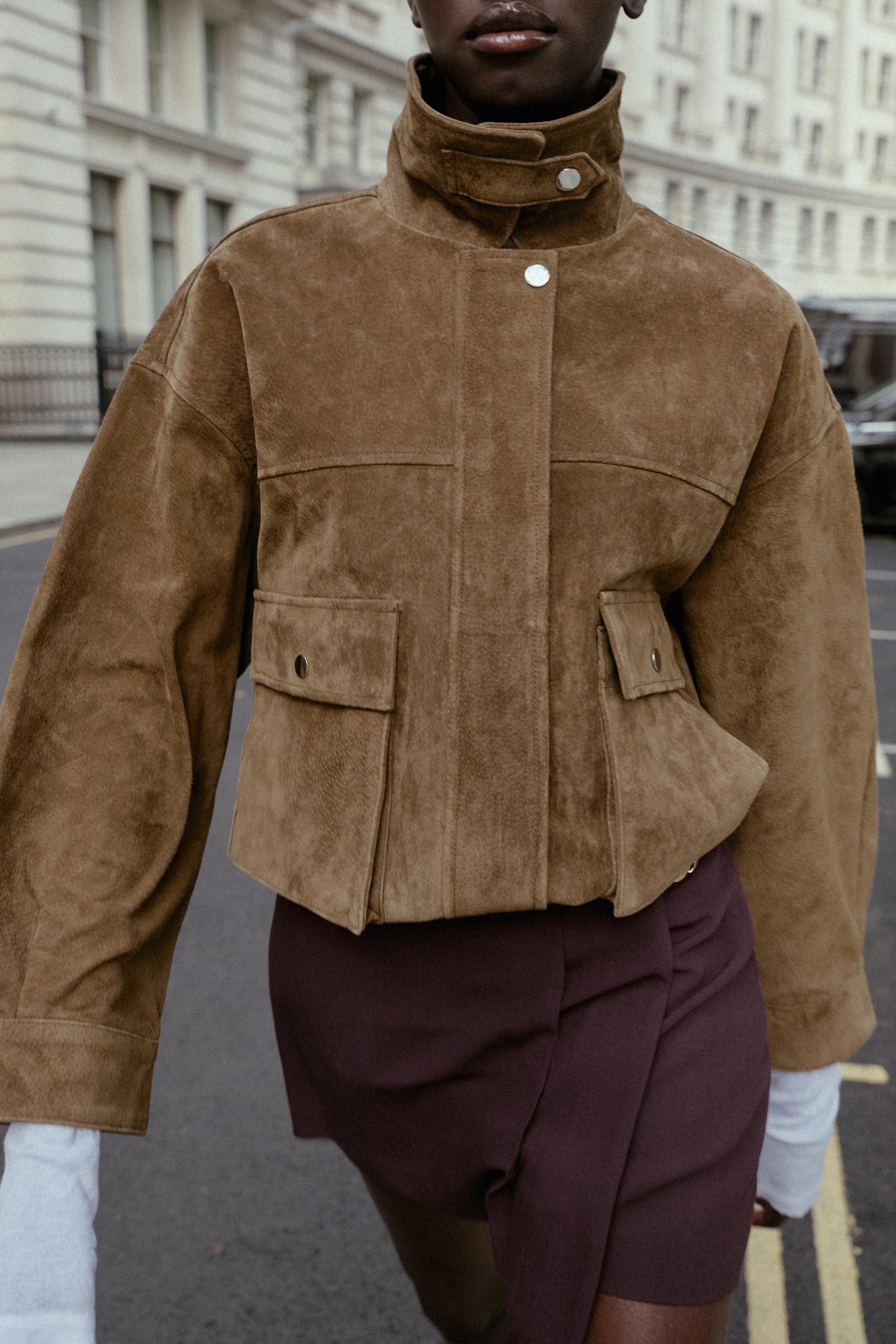 100% LEATHER BOMBER JACKET