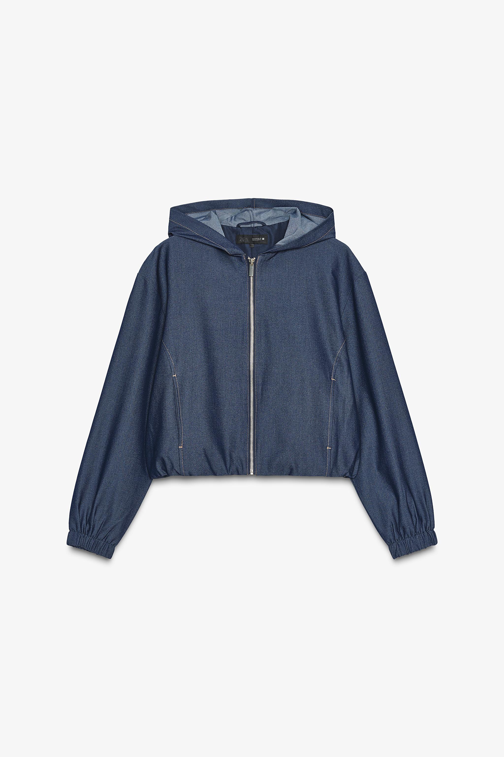 HOODED BOMBER JACKET
