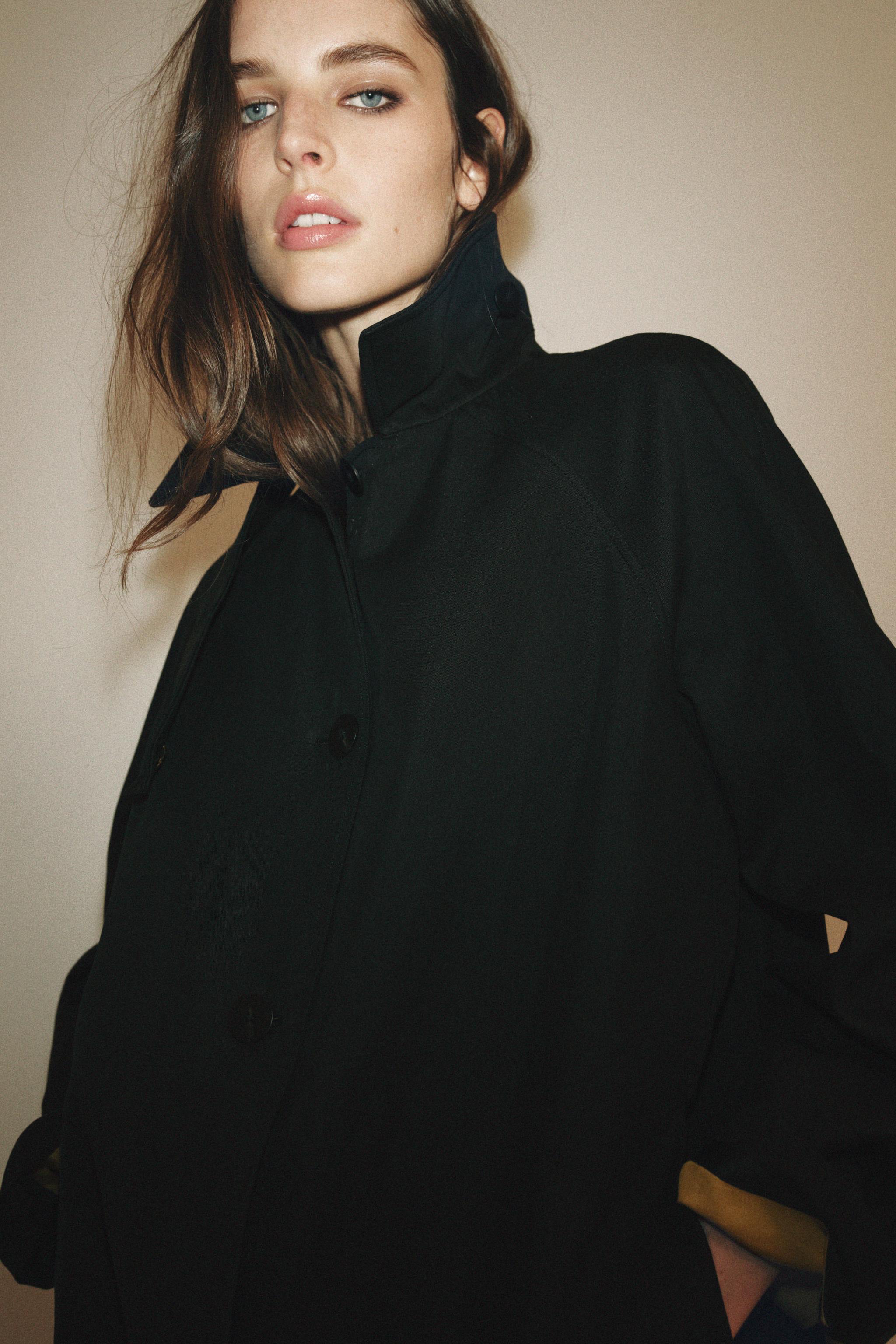 ZW COLLECTION BUTTON LONG TRENCH COAT