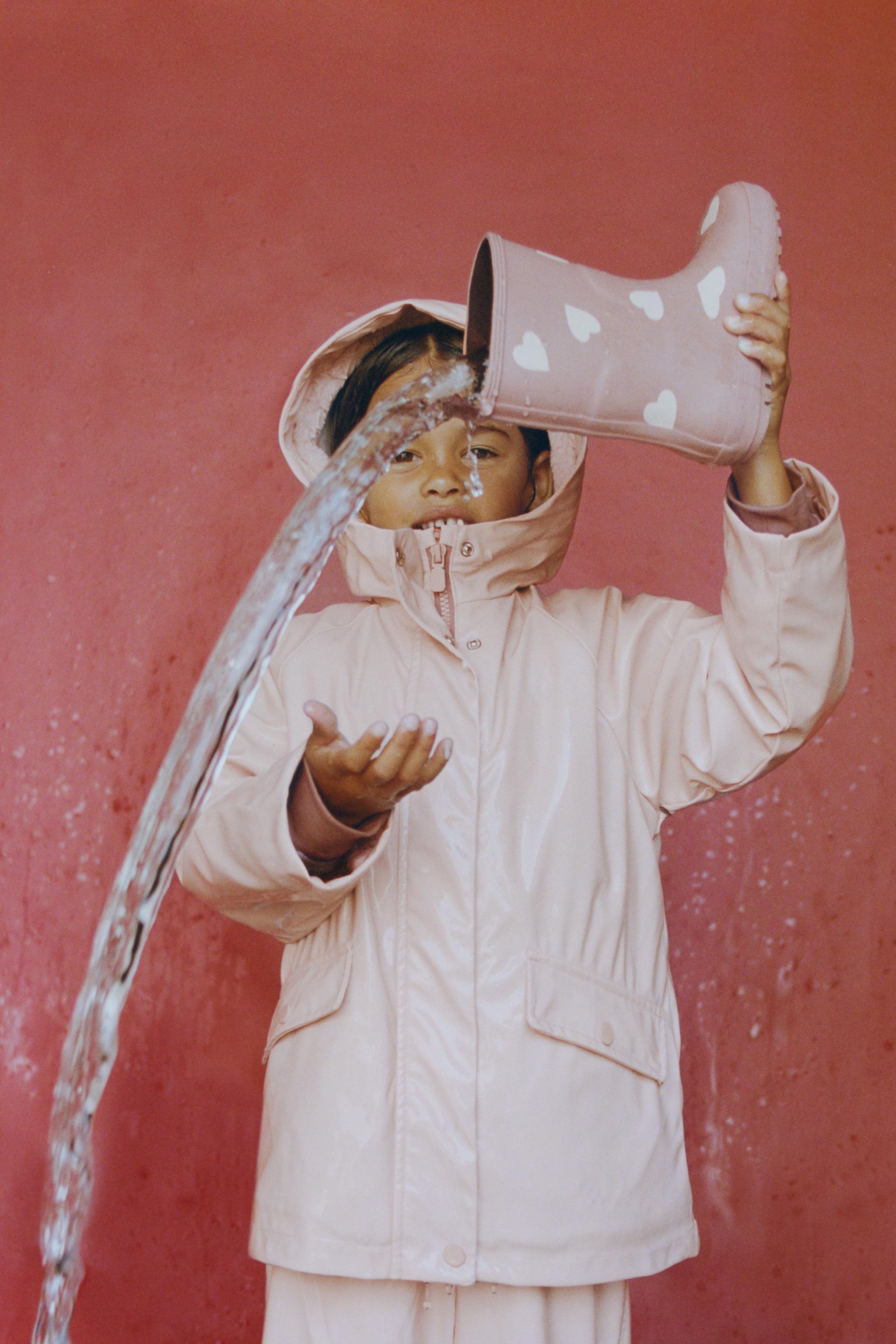 WATER REPELLENT COATED FUR EFFECT JACKET