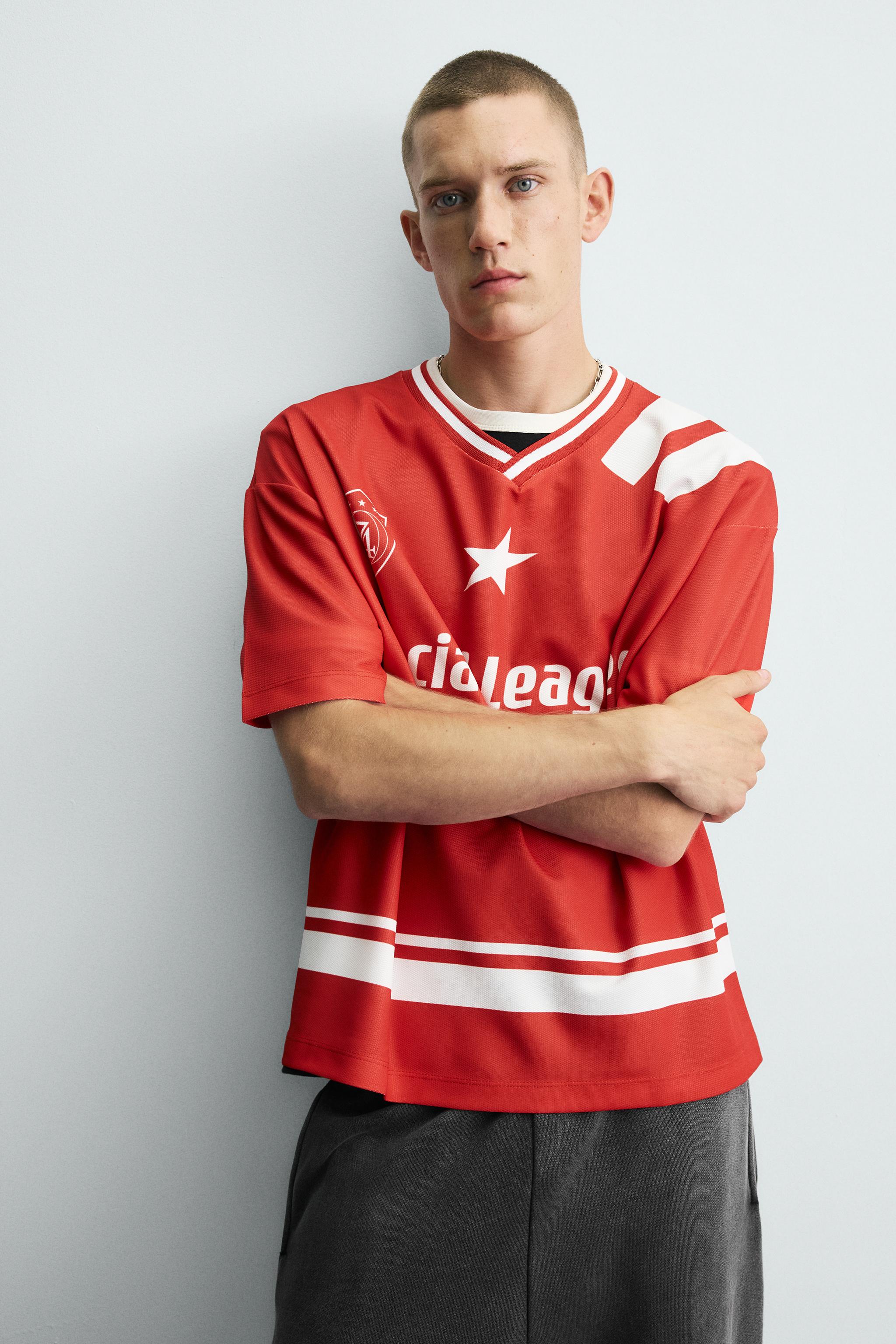 RETRO FOOTBALL PRINT T-SHIRT