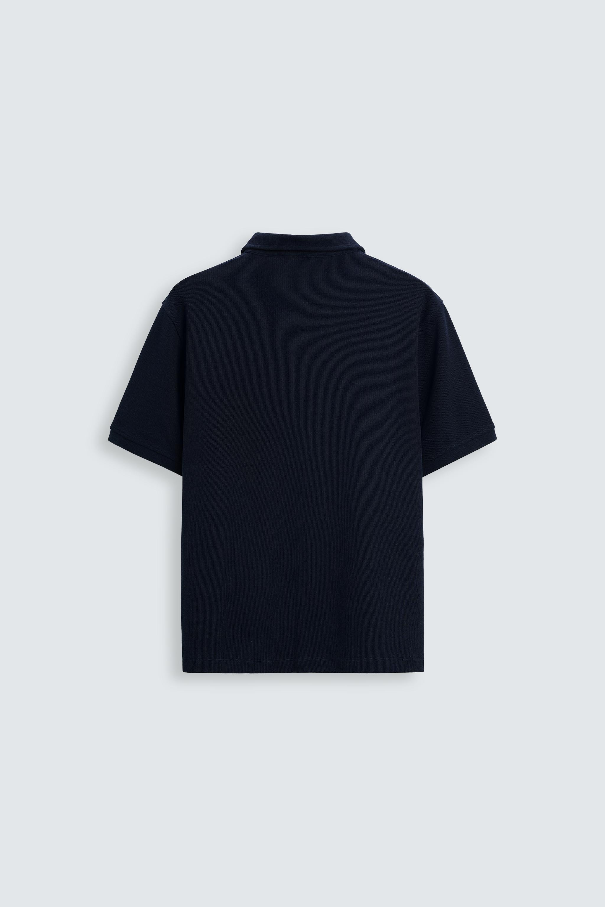 BASIC TEXTURED POLO SHIRT