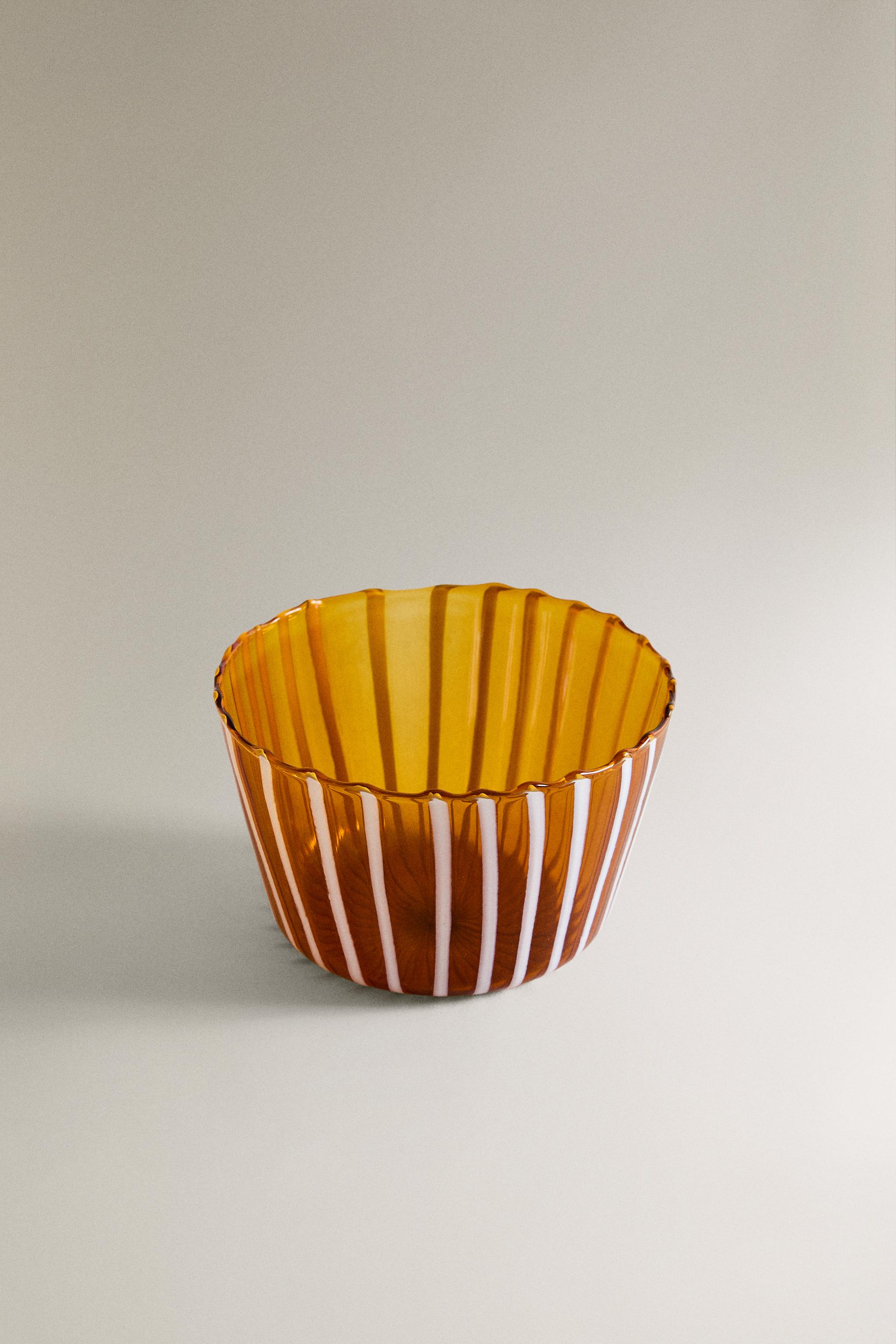 STRIPED BOROSILICATE GLASS BOWL