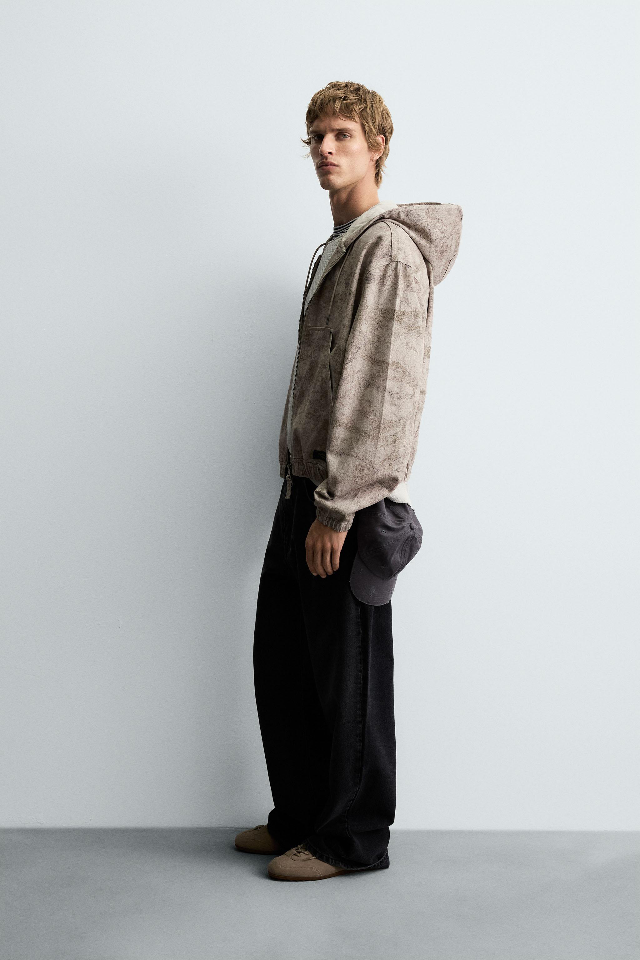 WASHED HOODED JACKET