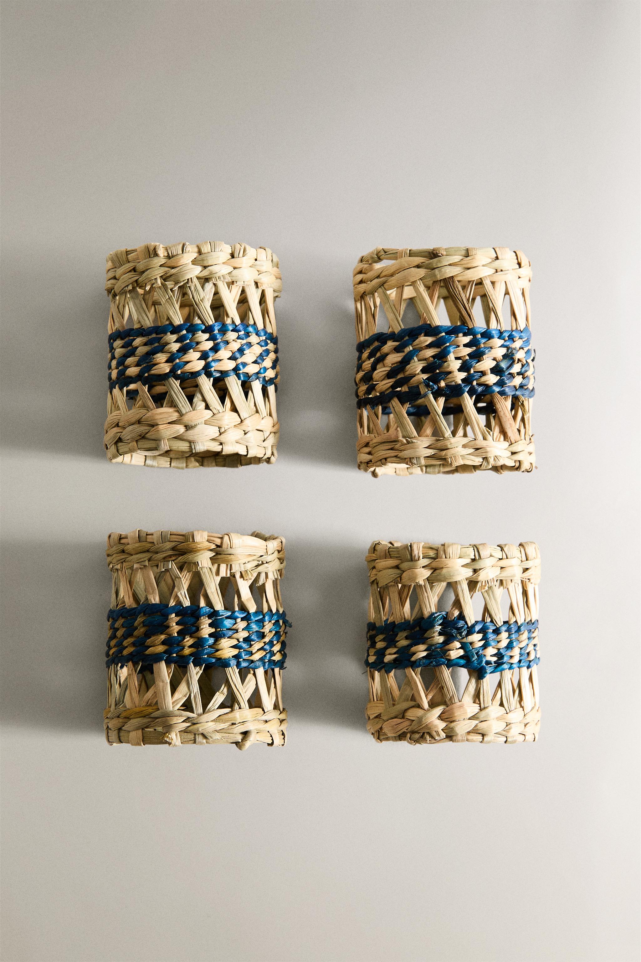 SET OF SEAGRASS NAPKIN RINGS (SET OF 4)