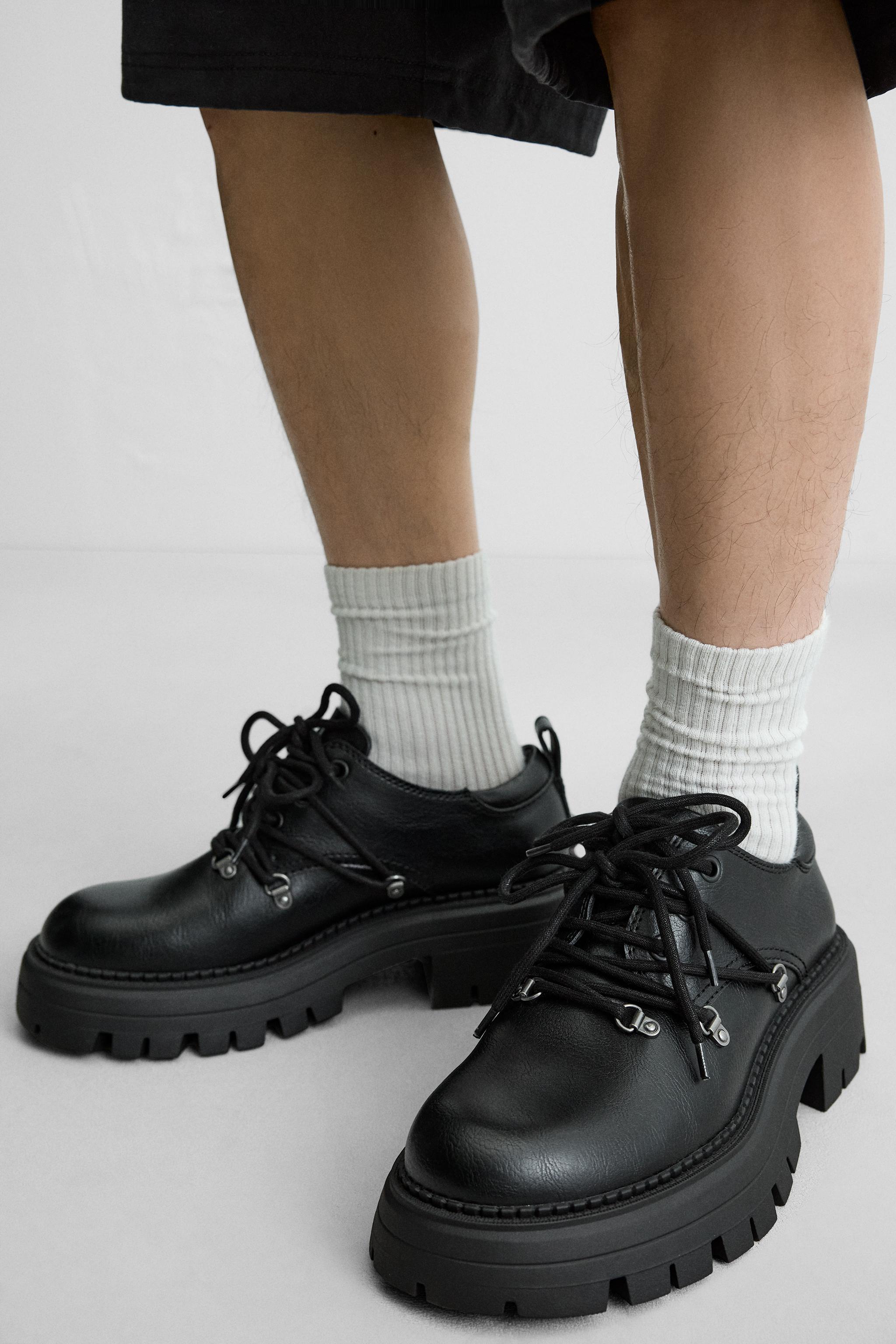 MULTI-LACE CHUNKY SHOES