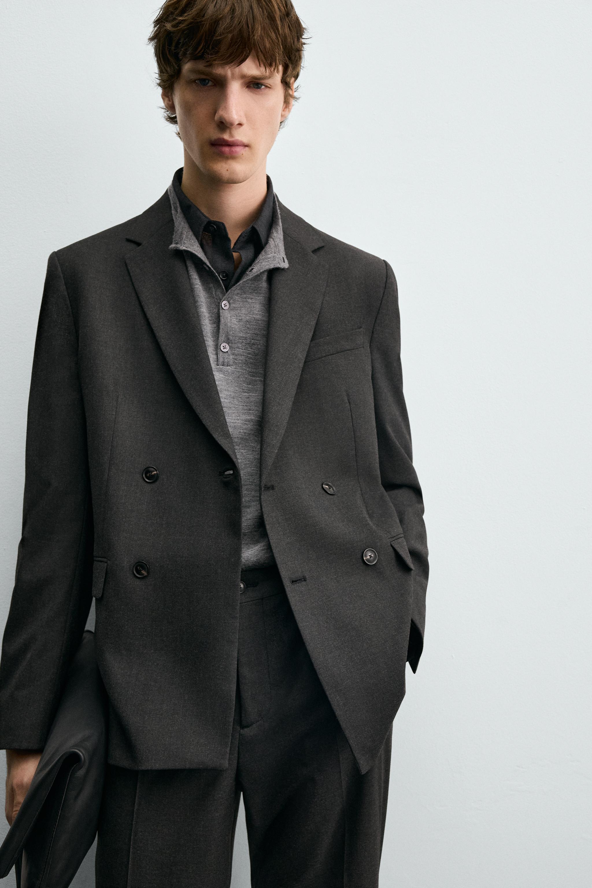 DOUBLE BREASTED SUIT BLAZER