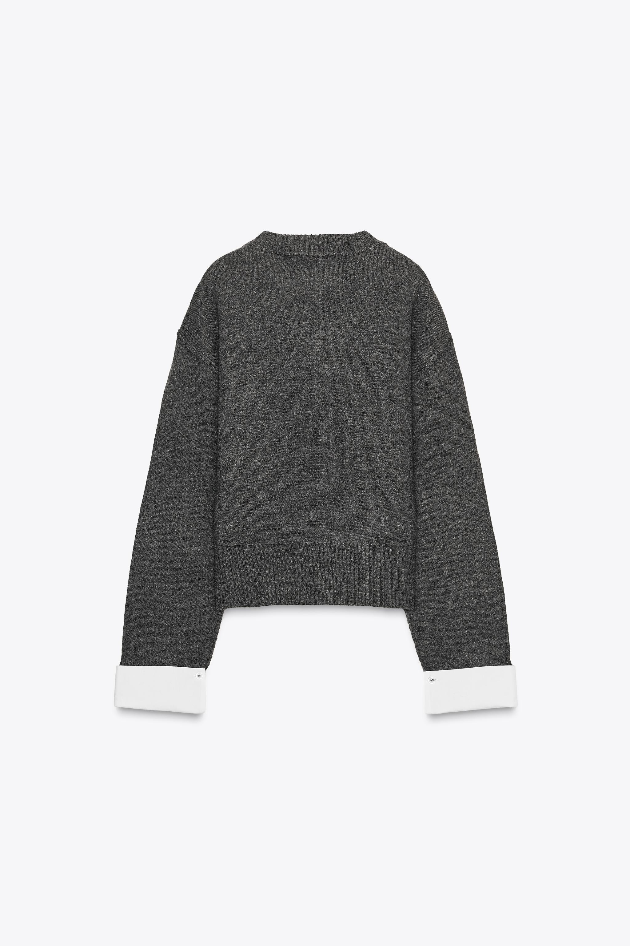 COMBINATION KNIT CARDIGAN