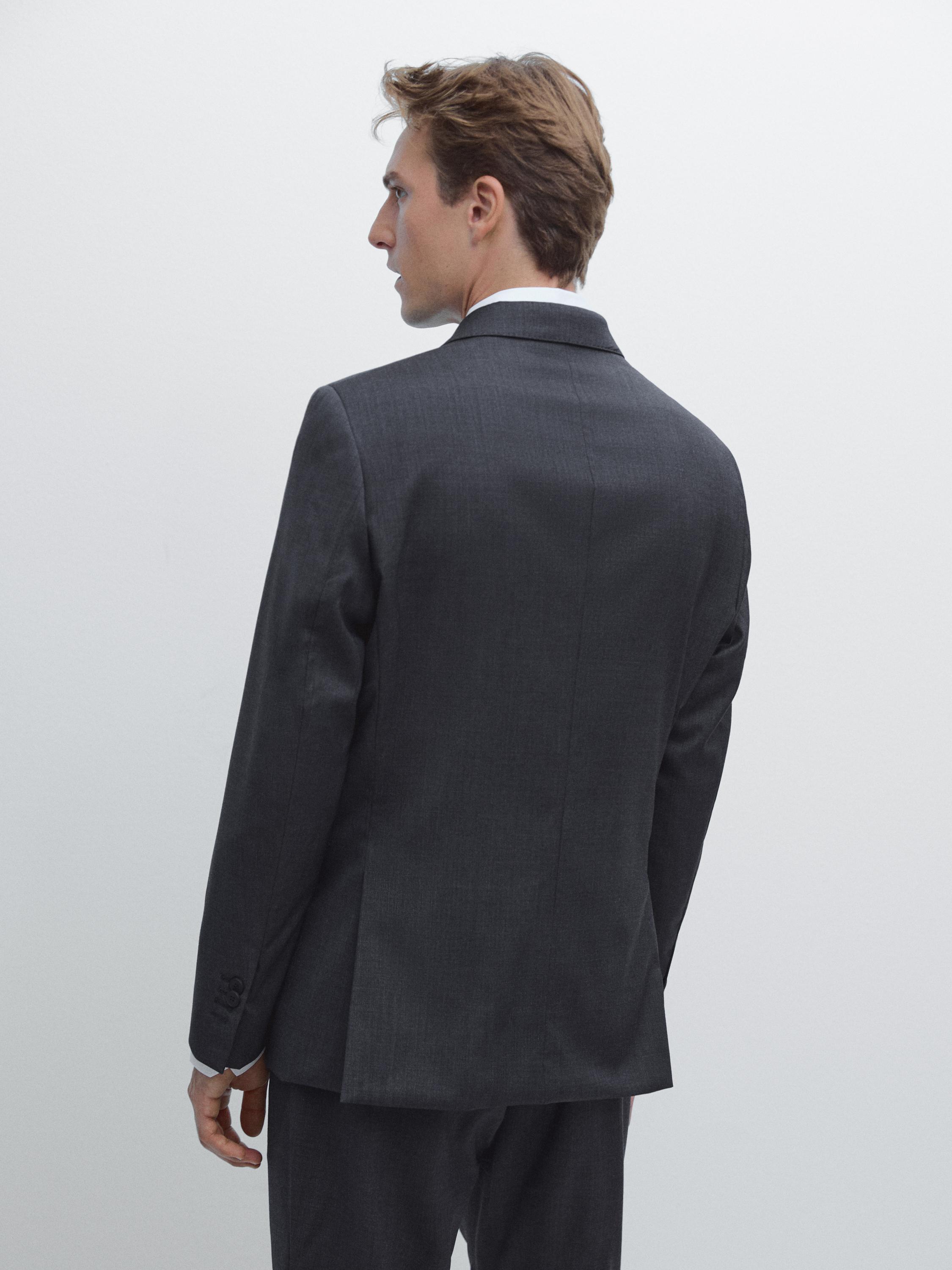 100% wool suit blazer