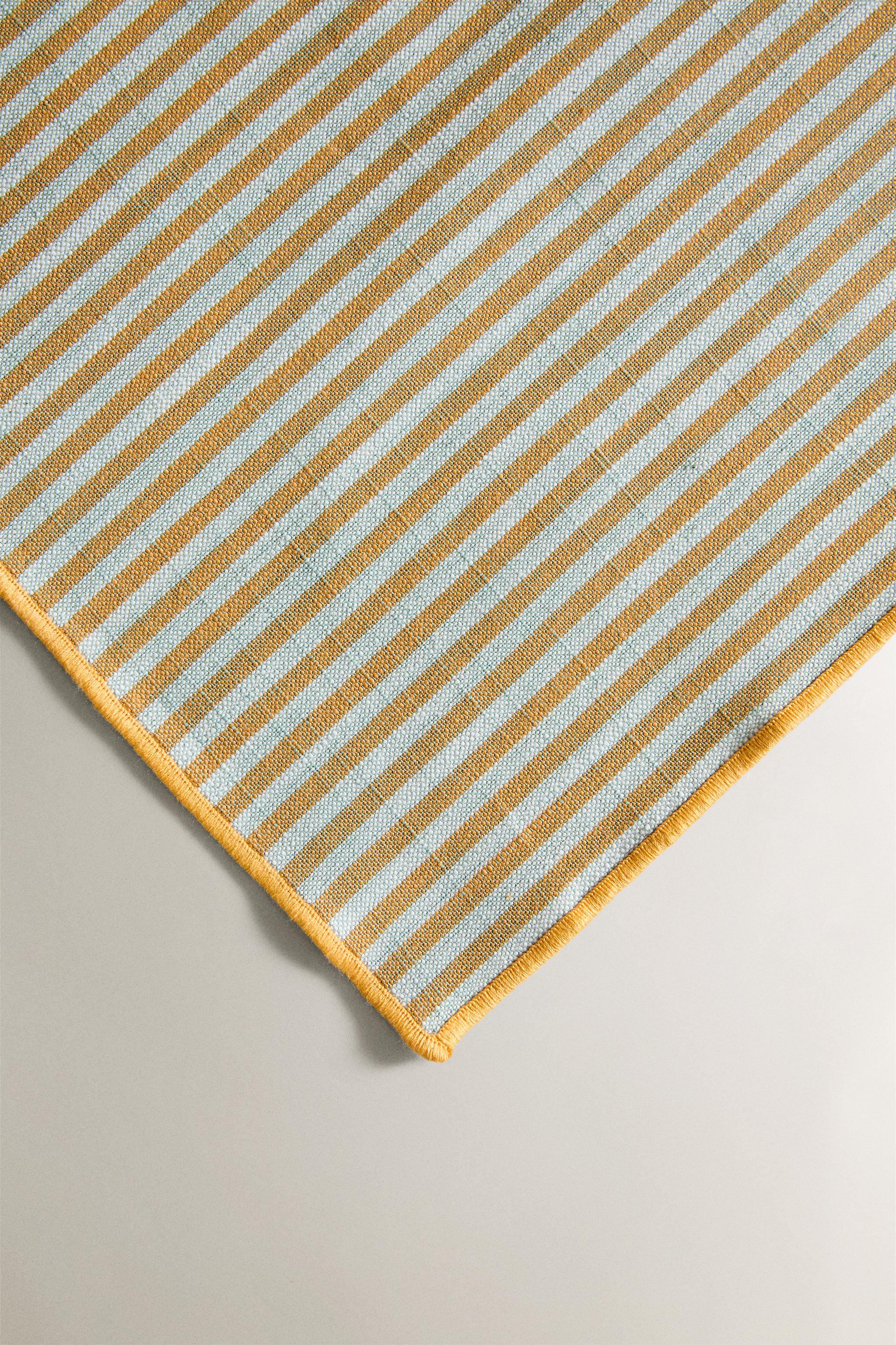 SET OF STRIPED COTTON NAPKINS (SET OF 2)