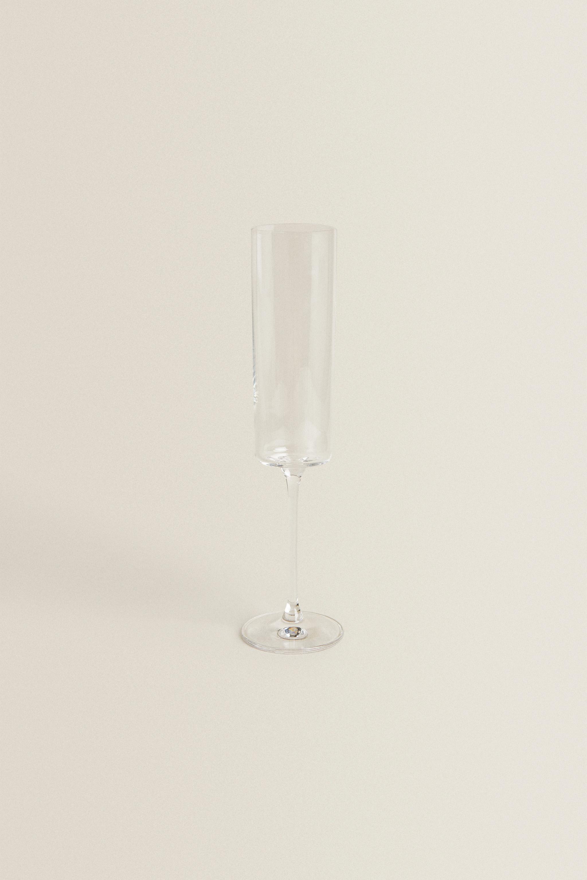 STRAIGHT CRYSTALLINE FLUTE GLASS