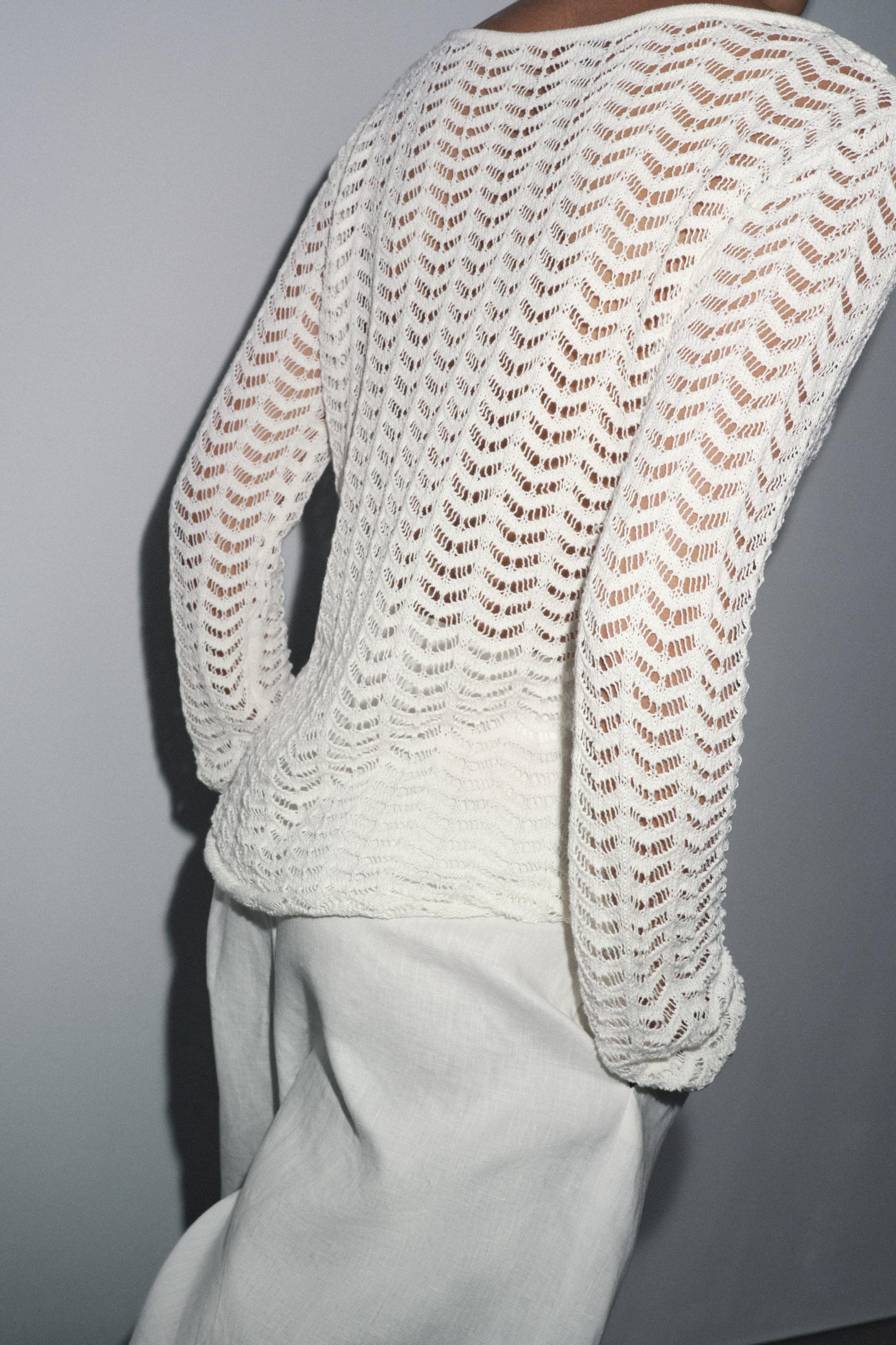 TEXTURED KNIT SWEATER