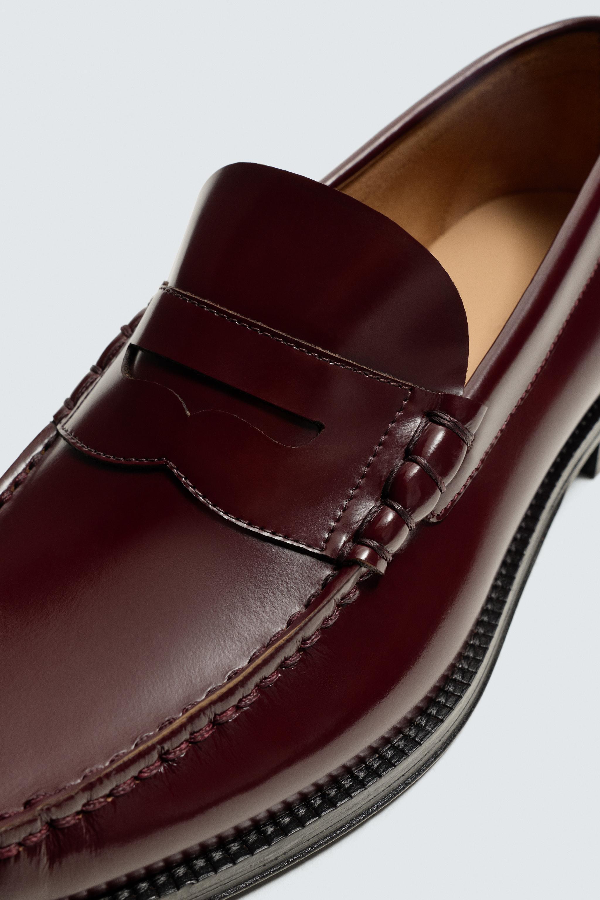 LEATHER PENNY LOAFERS