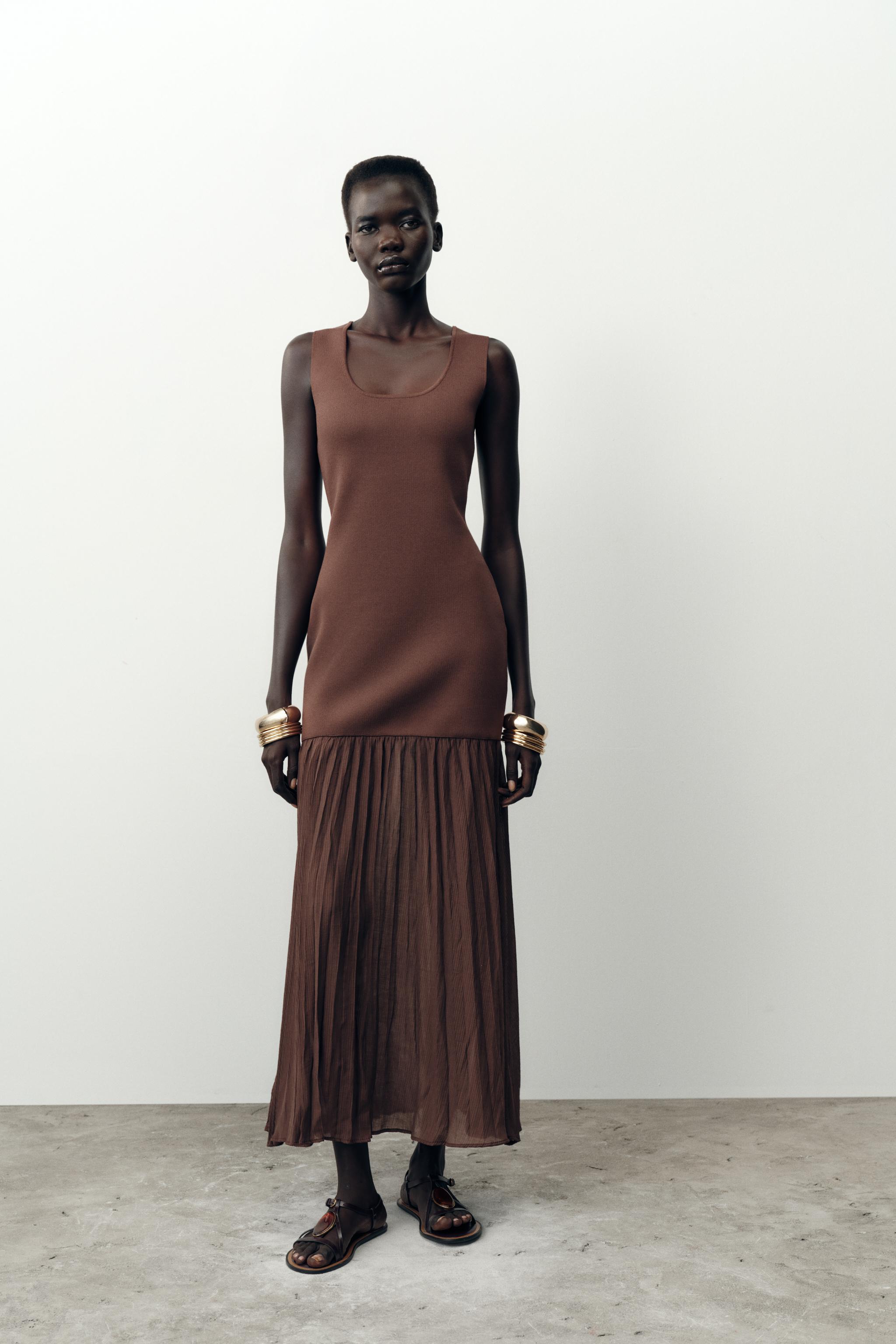 COMBINATION KNIT DRESS