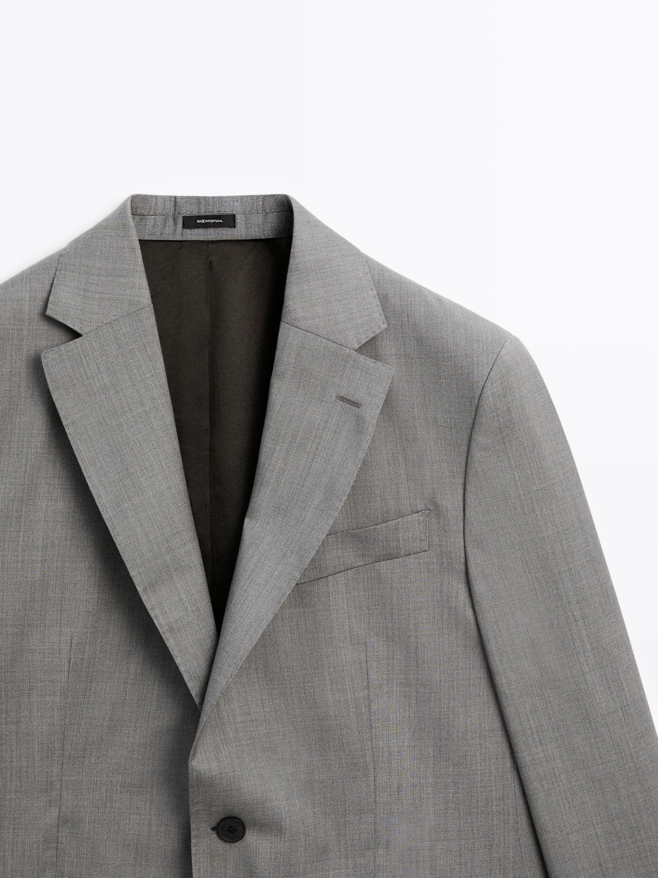 100% wool suit blazer