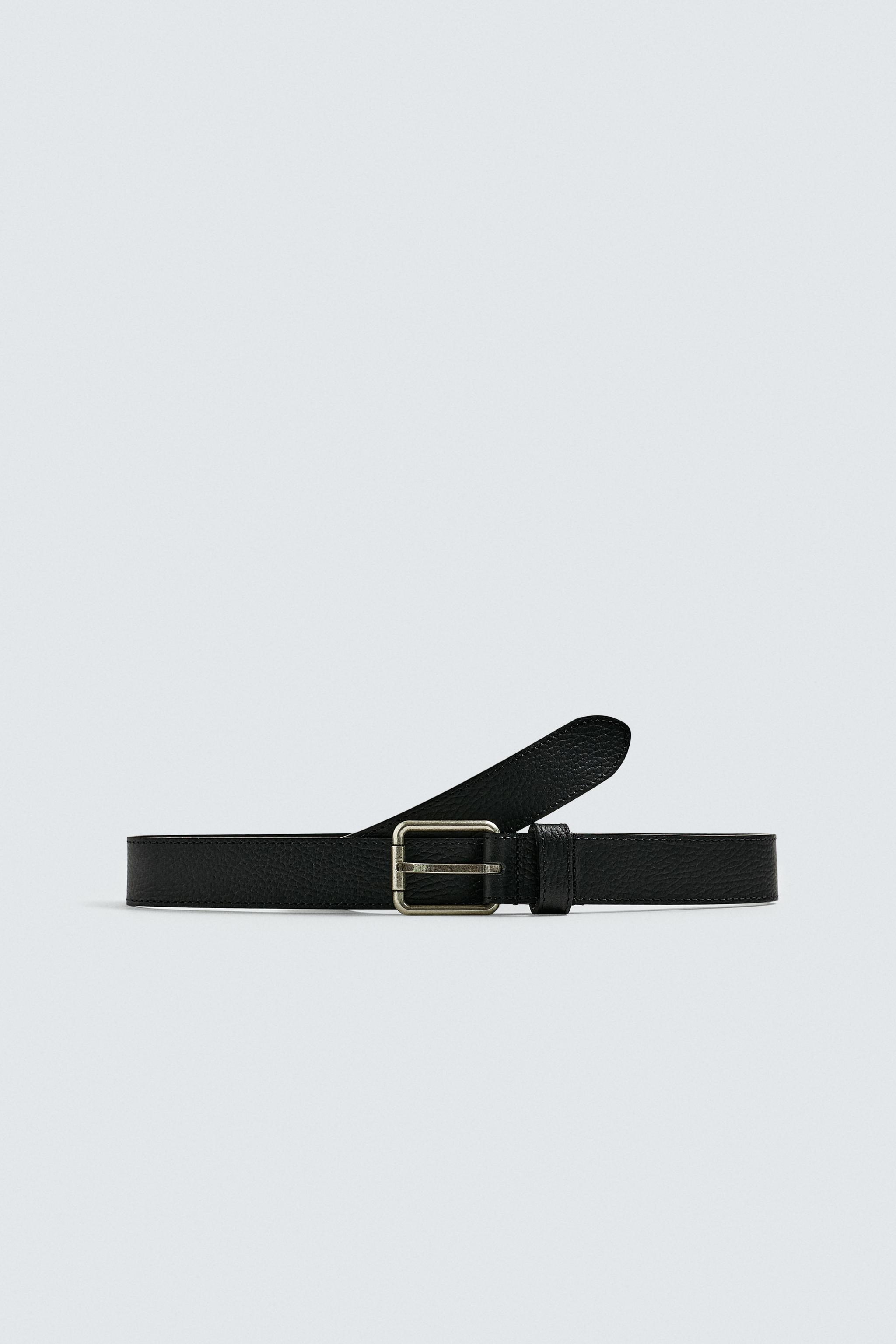 TOPSTITCH LEATHER BELT