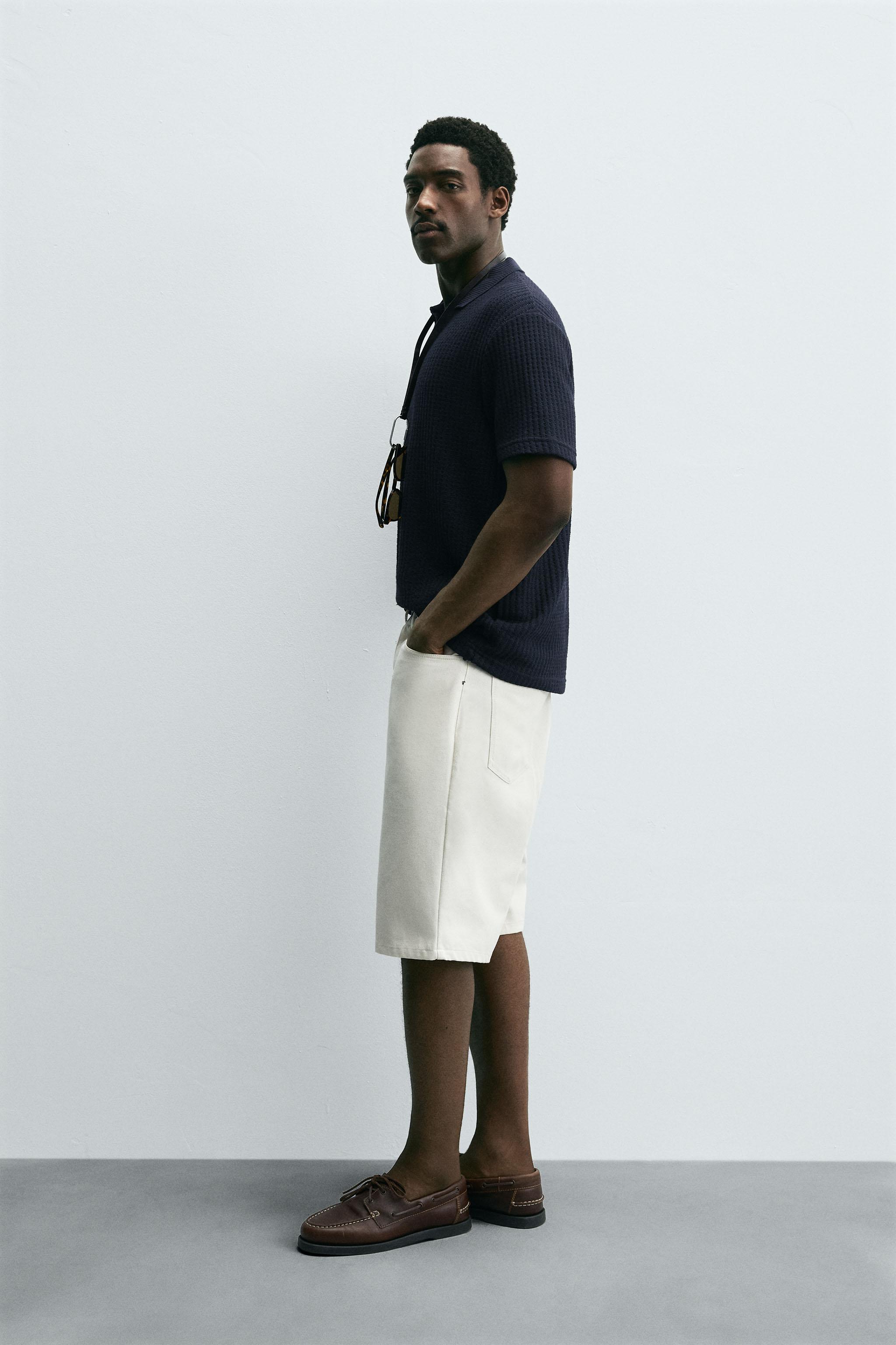 TEXTURED POLO SHIRT