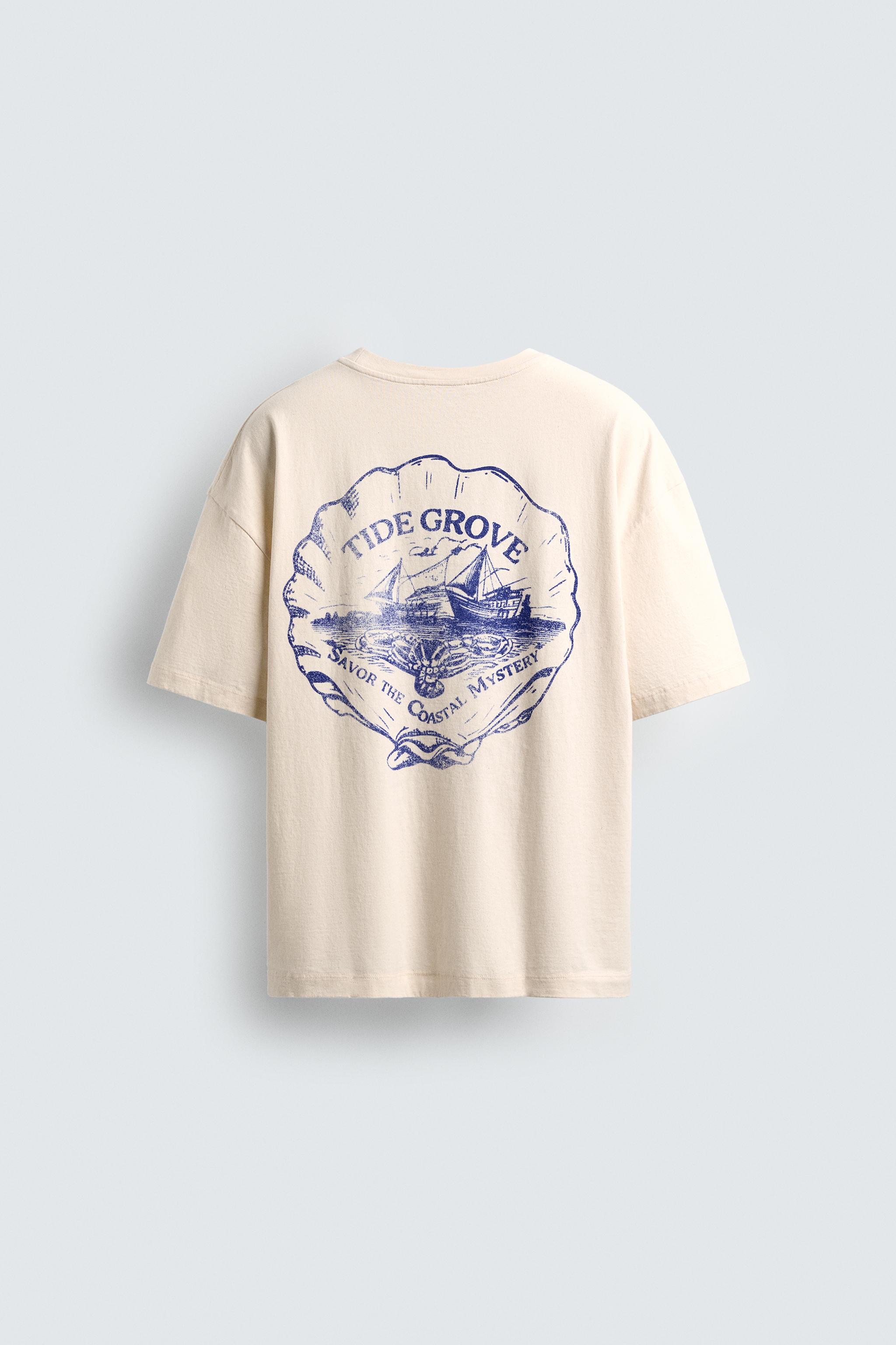 WASHED PRINT T-SHIRT