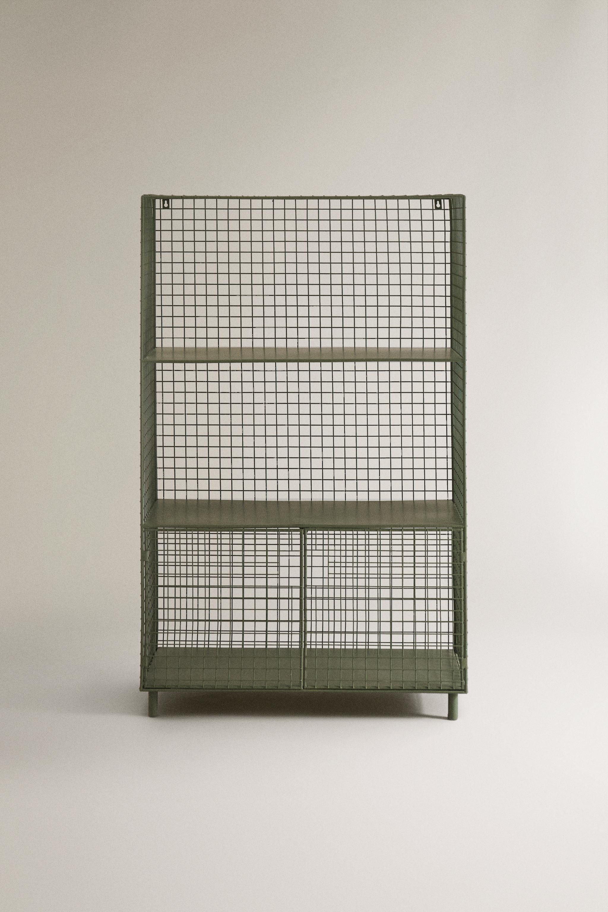 METAL BOOKCASE WITH DOORS