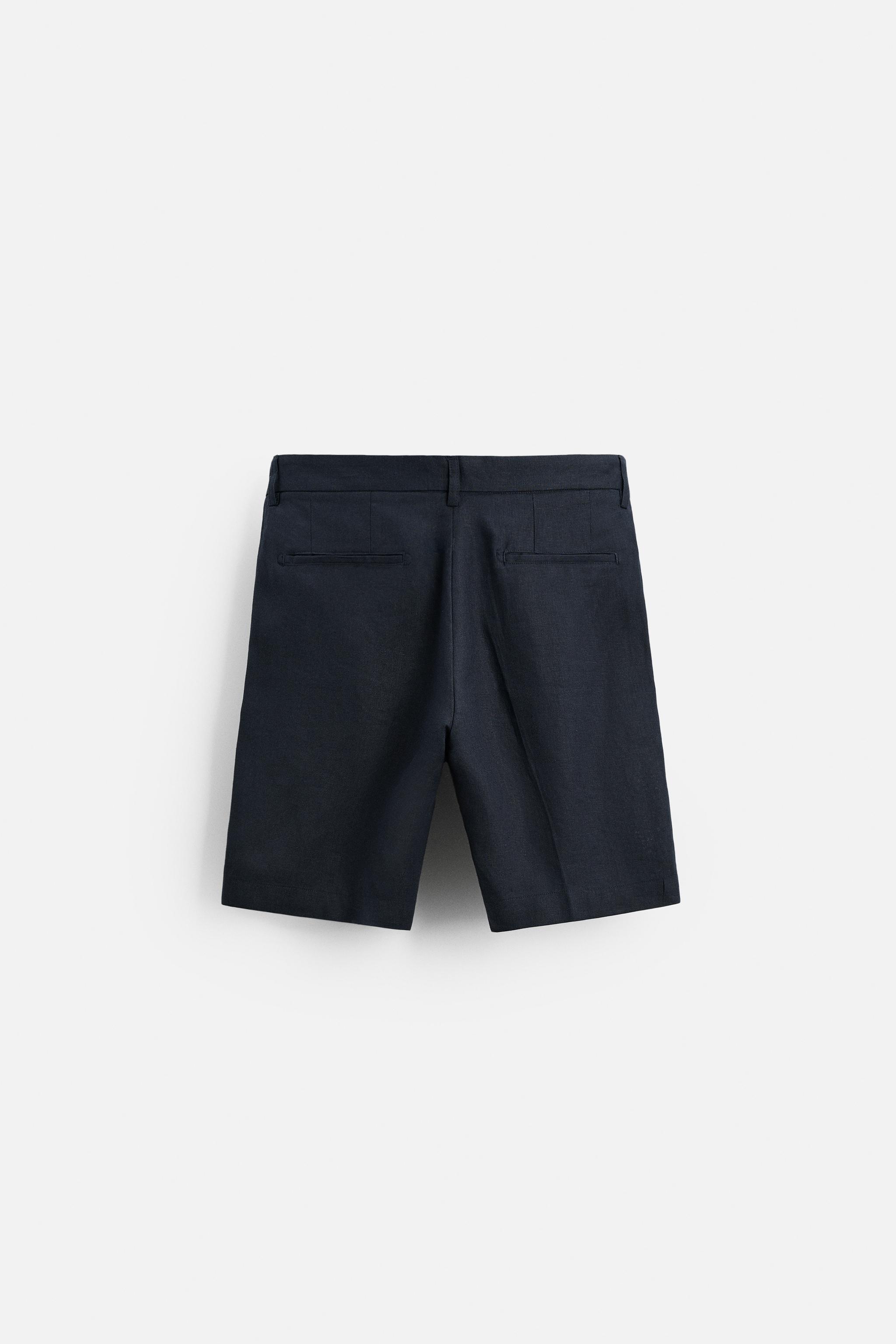 100% LINEN SHORTS