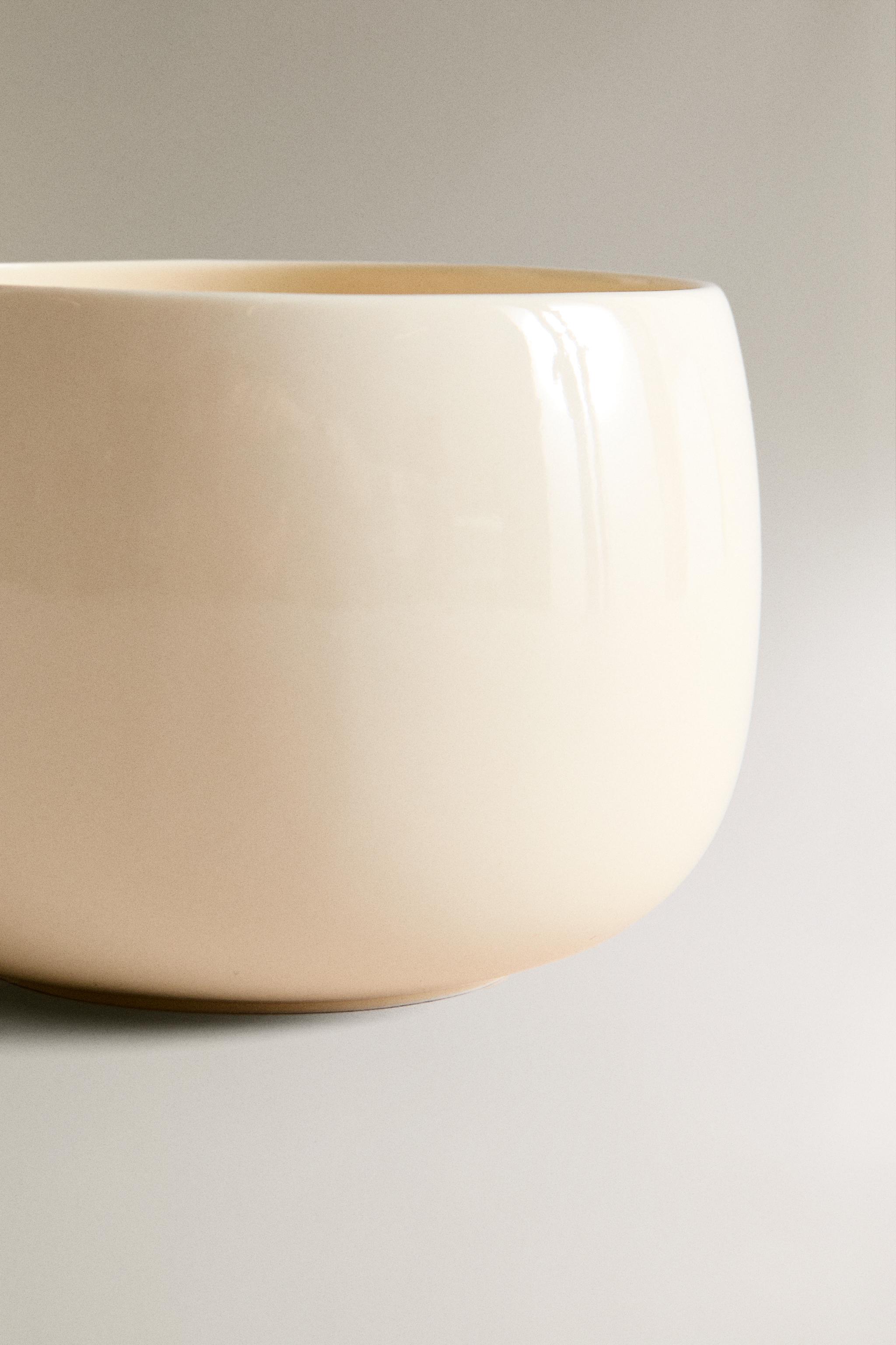 PLAIN STONEWARE DEEP MUG