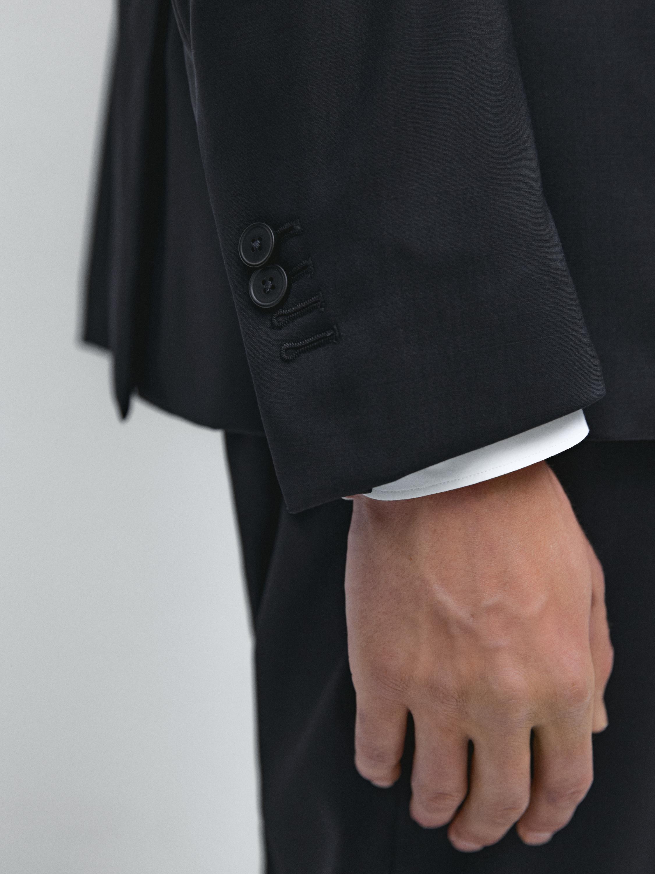 100% wool suit blazer